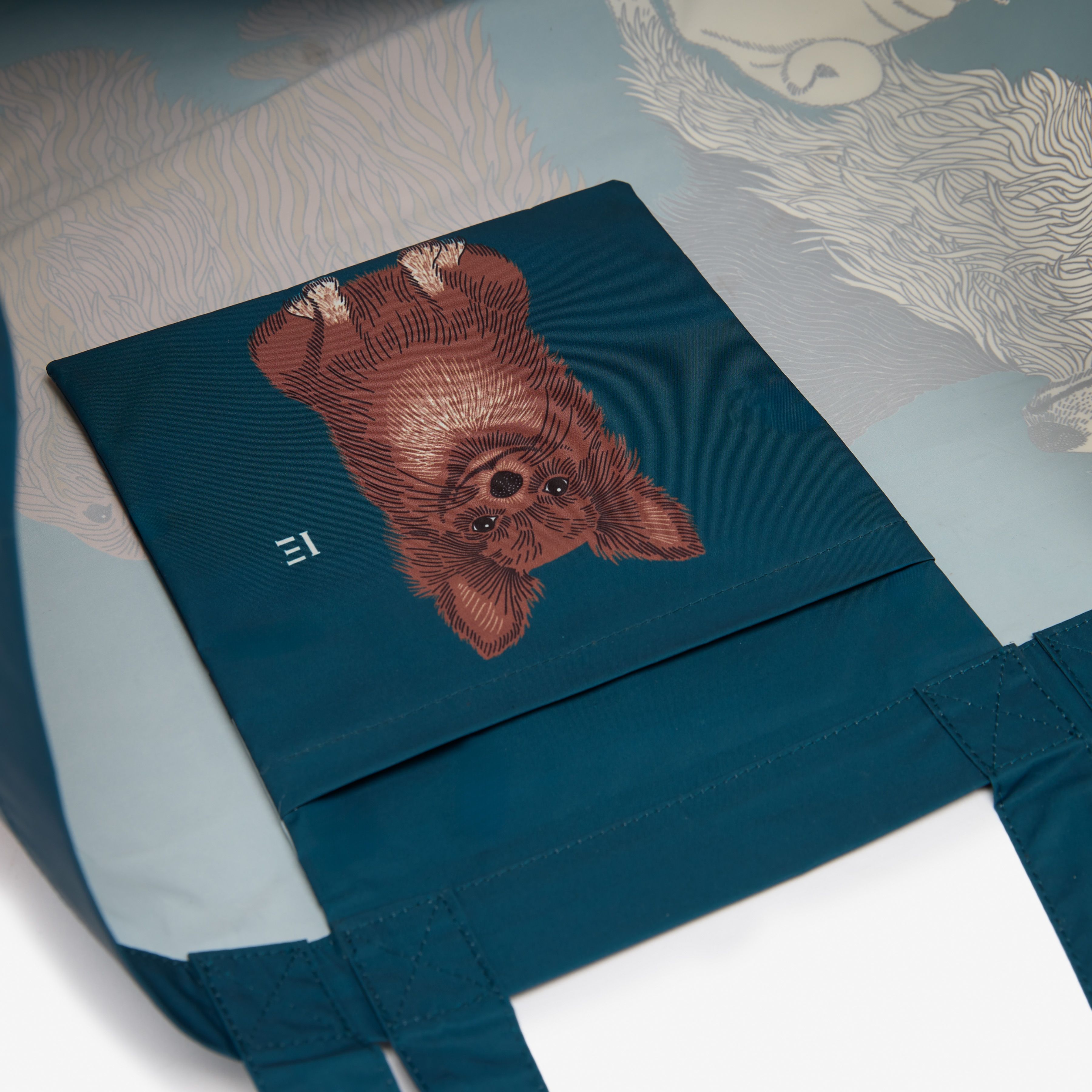 Maxi Shopper Bag - Toutou - Duck Blue