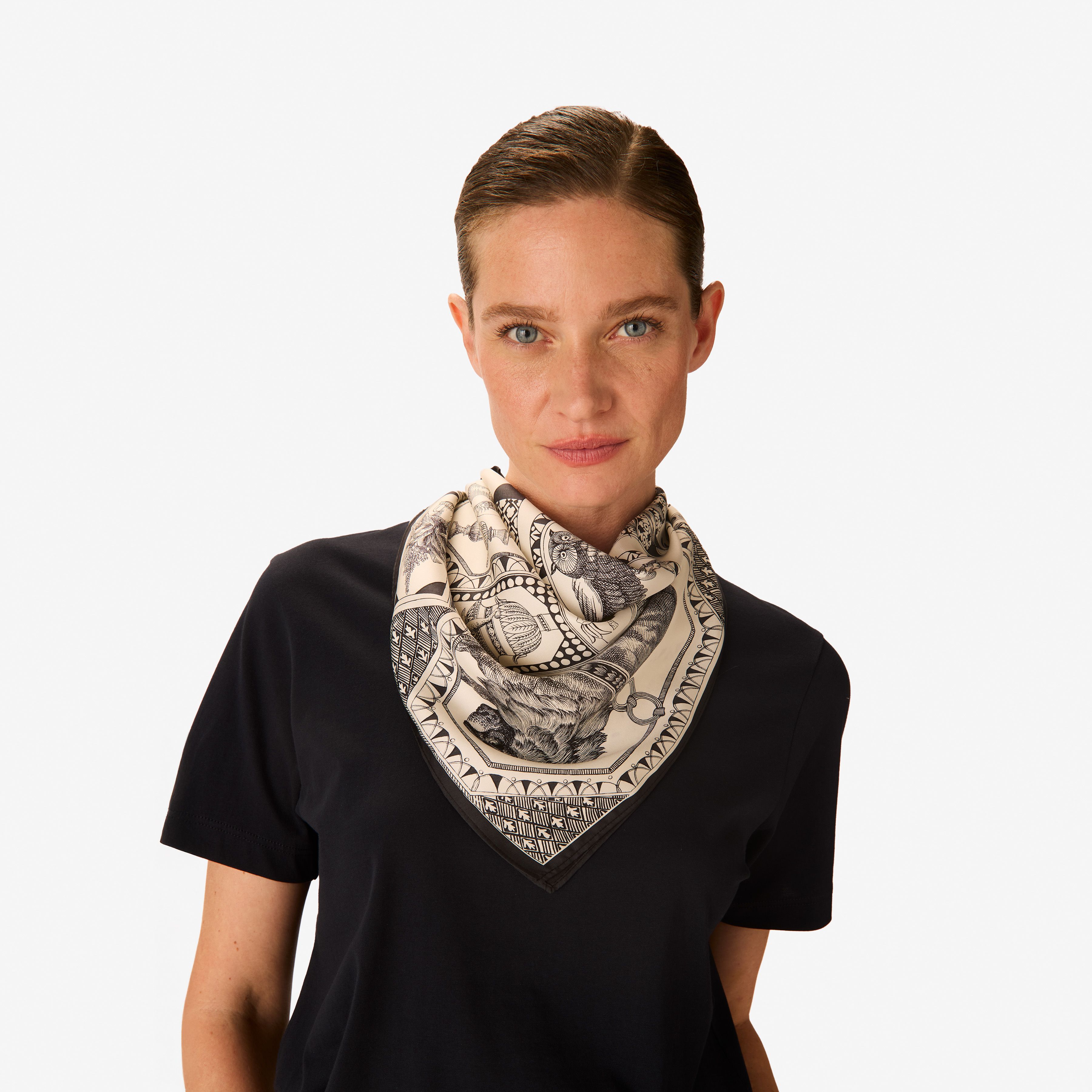 Carré 65 - Barocco - Noir