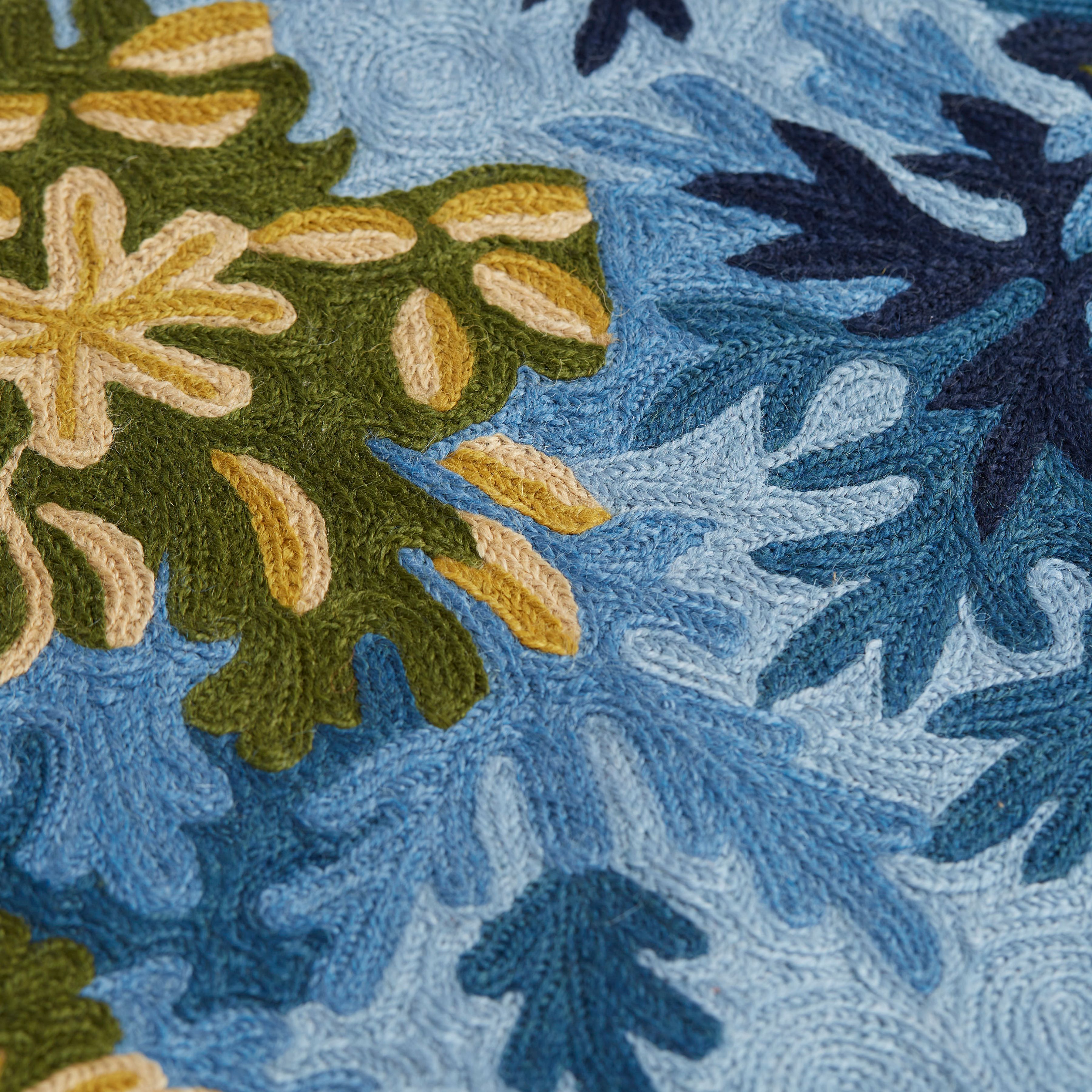 Funda de cojín 45 - Fontainebleau - Azul Pato