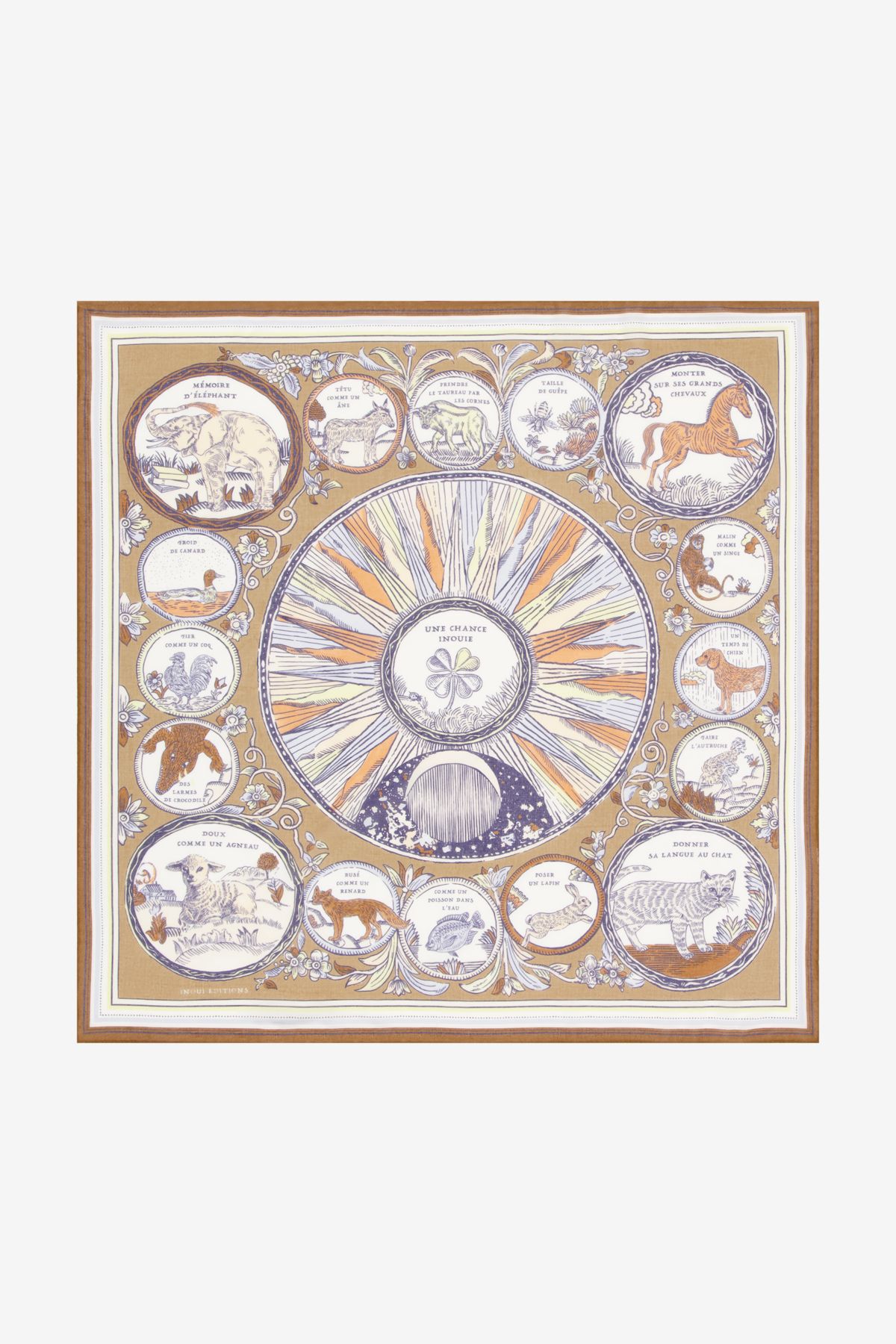 Carré 70 Coton - Chance Inoui - Mordoré