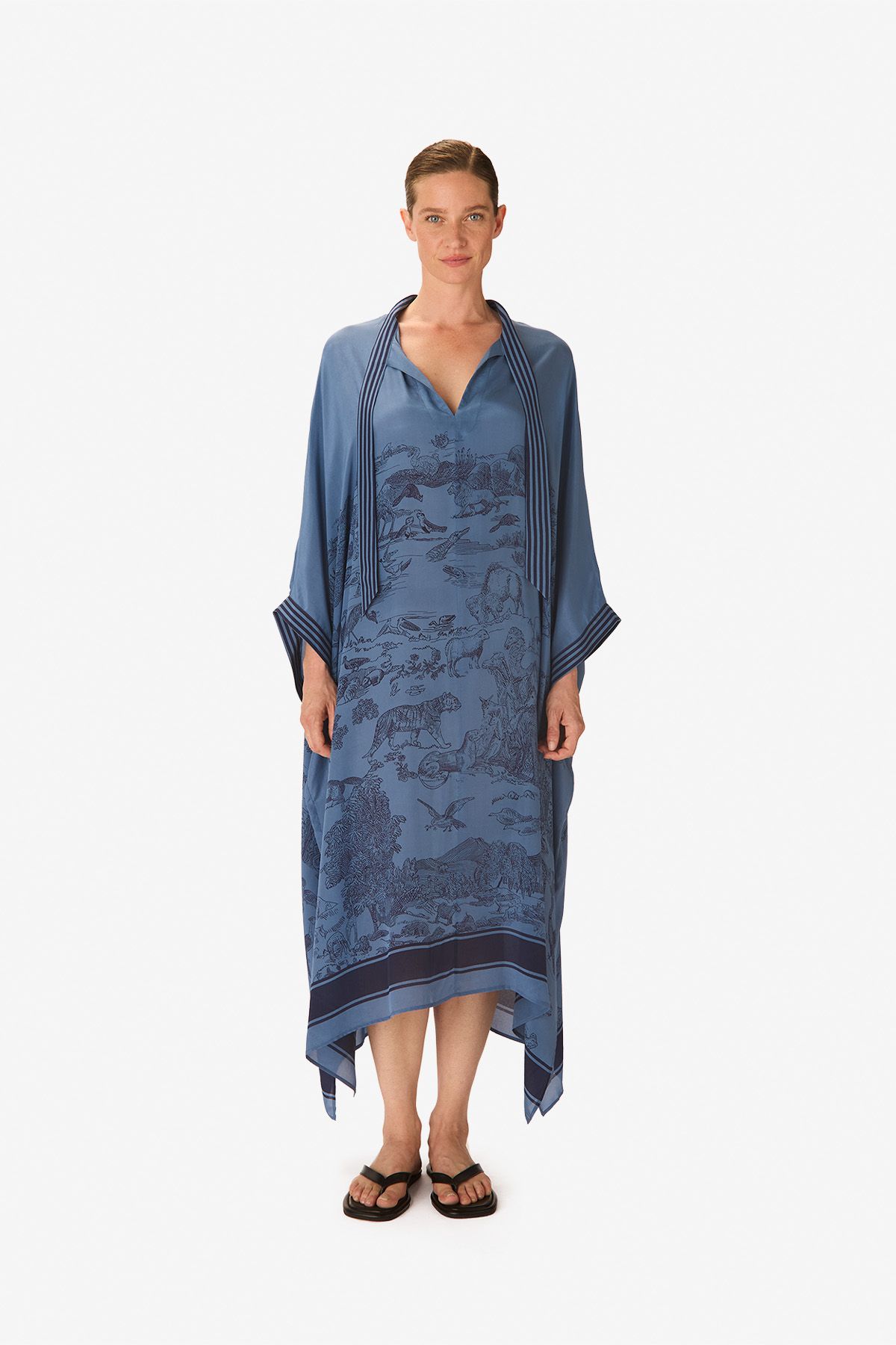Kaftan Long – Reverie – Bleu Marine