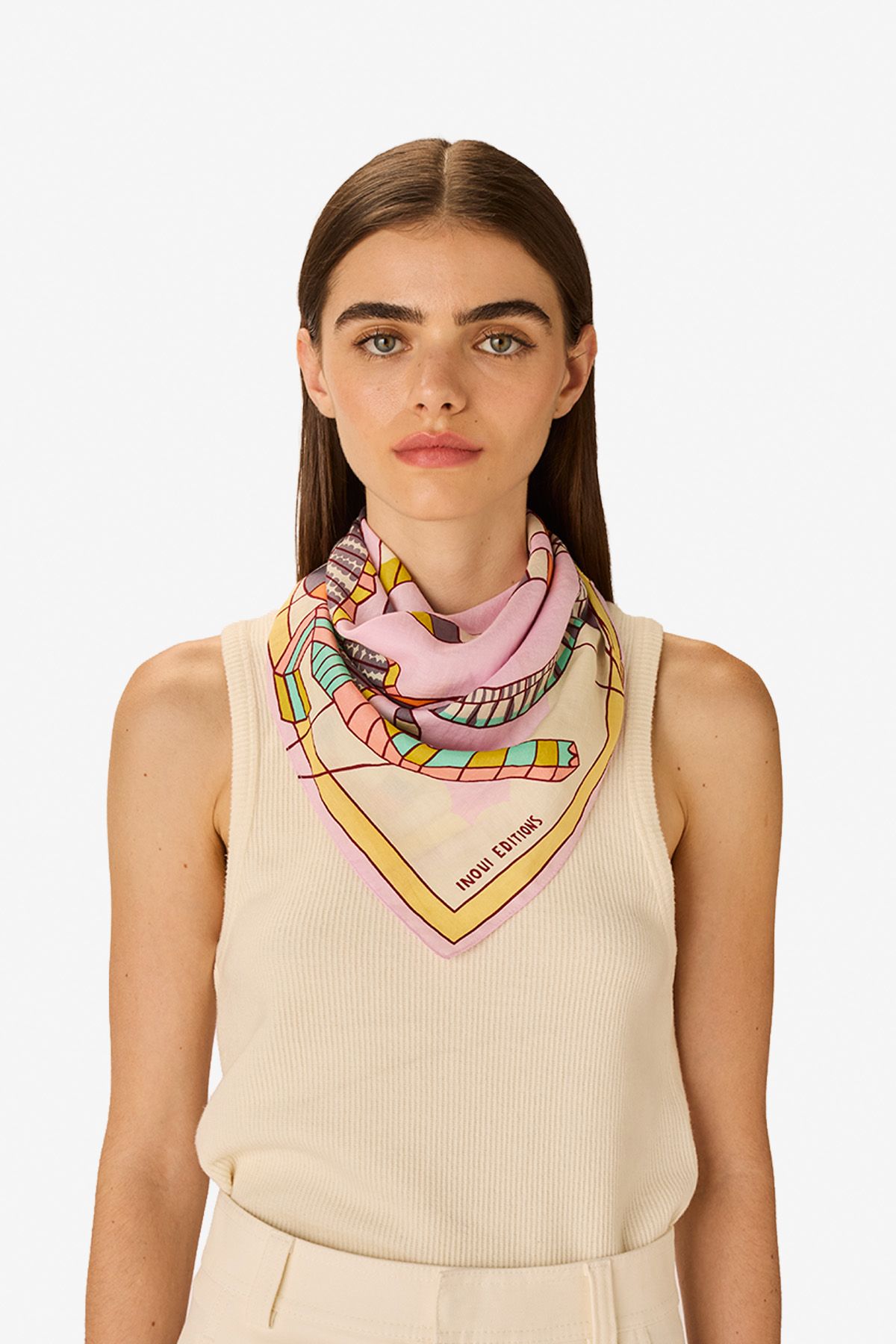 Carré 65 - Cerfs Volants - Rose