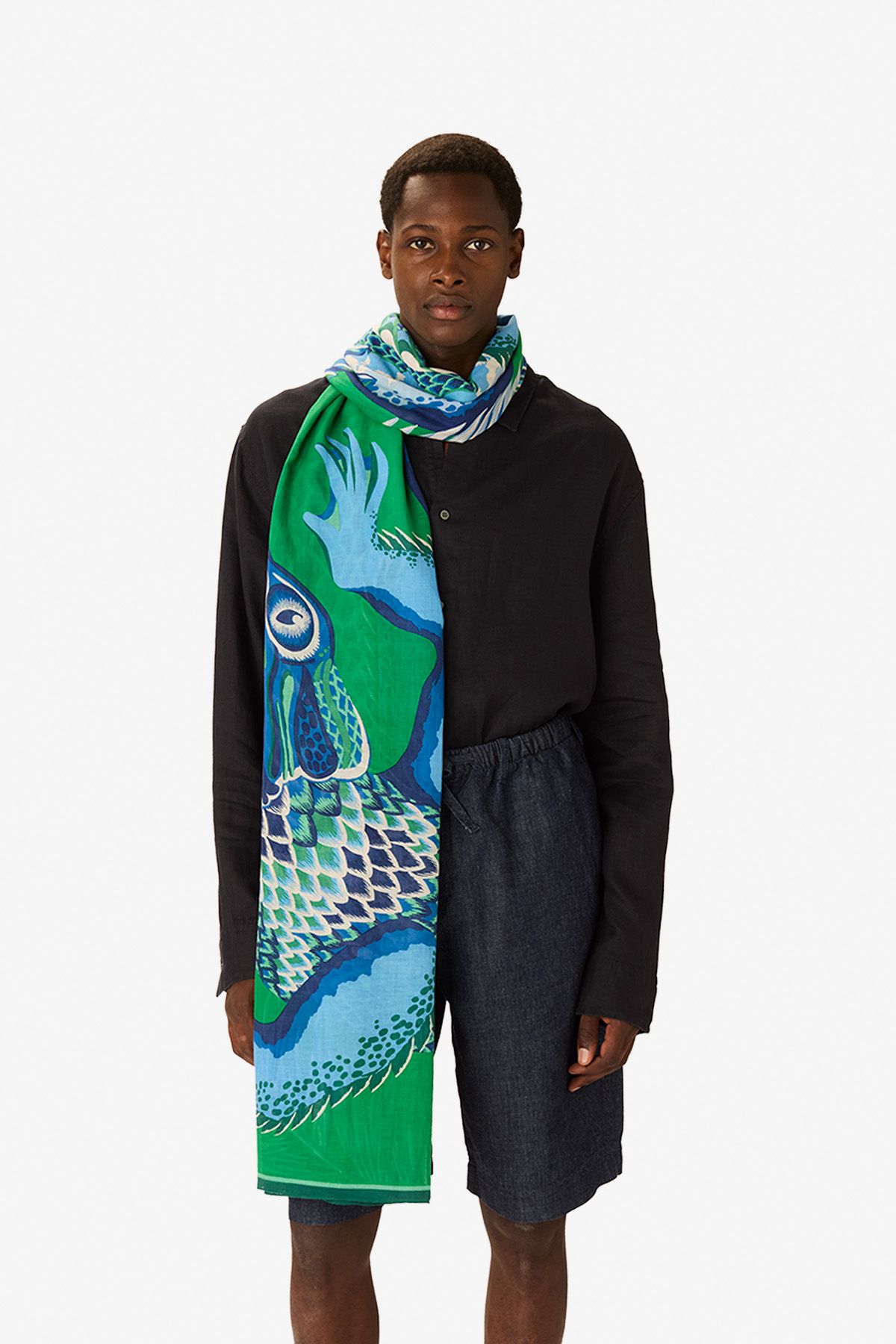 Écharpe 100 - Croco - Vert