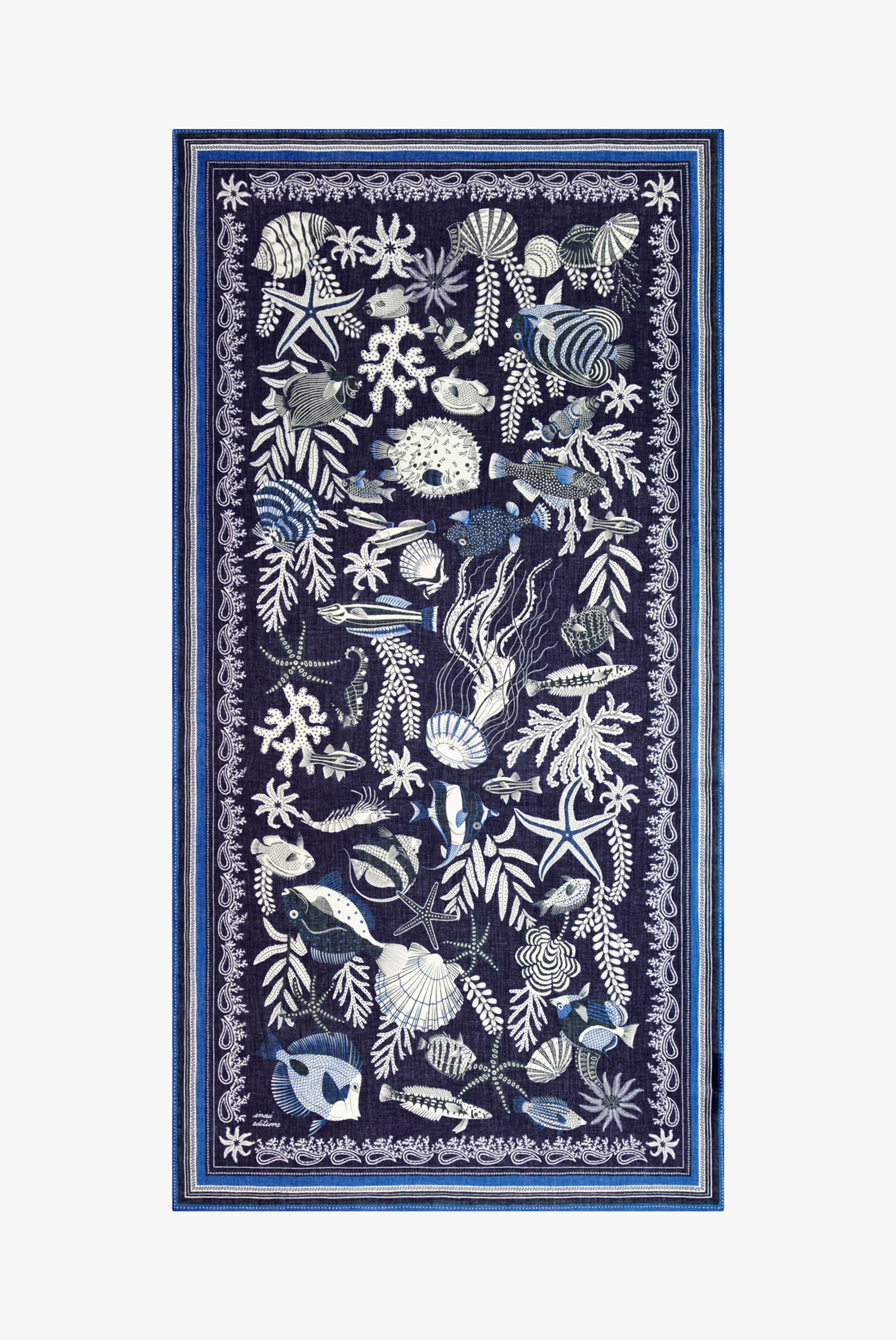 Écharpe 100 - Neptune - Bleu Marine