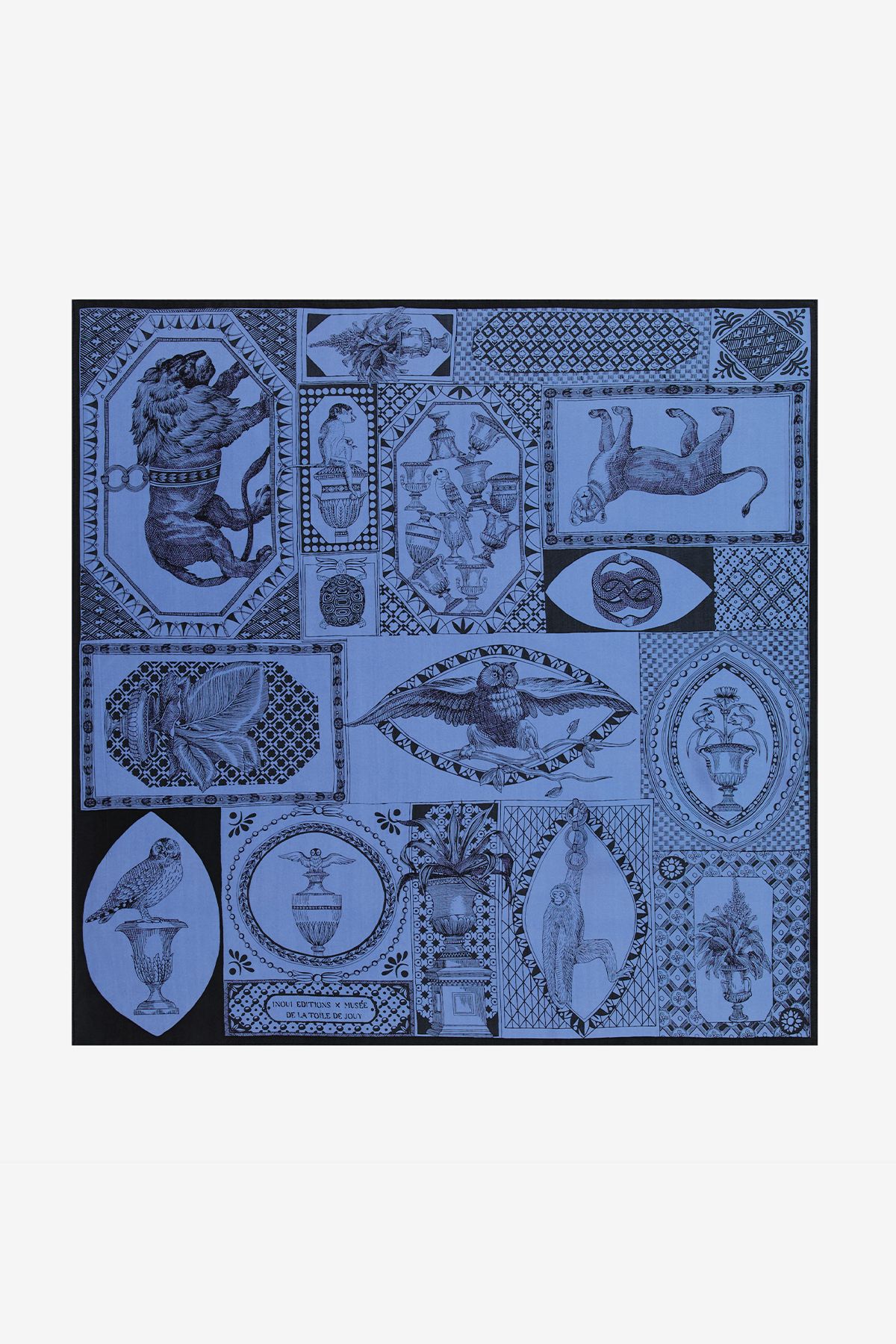 Carré 65 - Barocco - Bleu