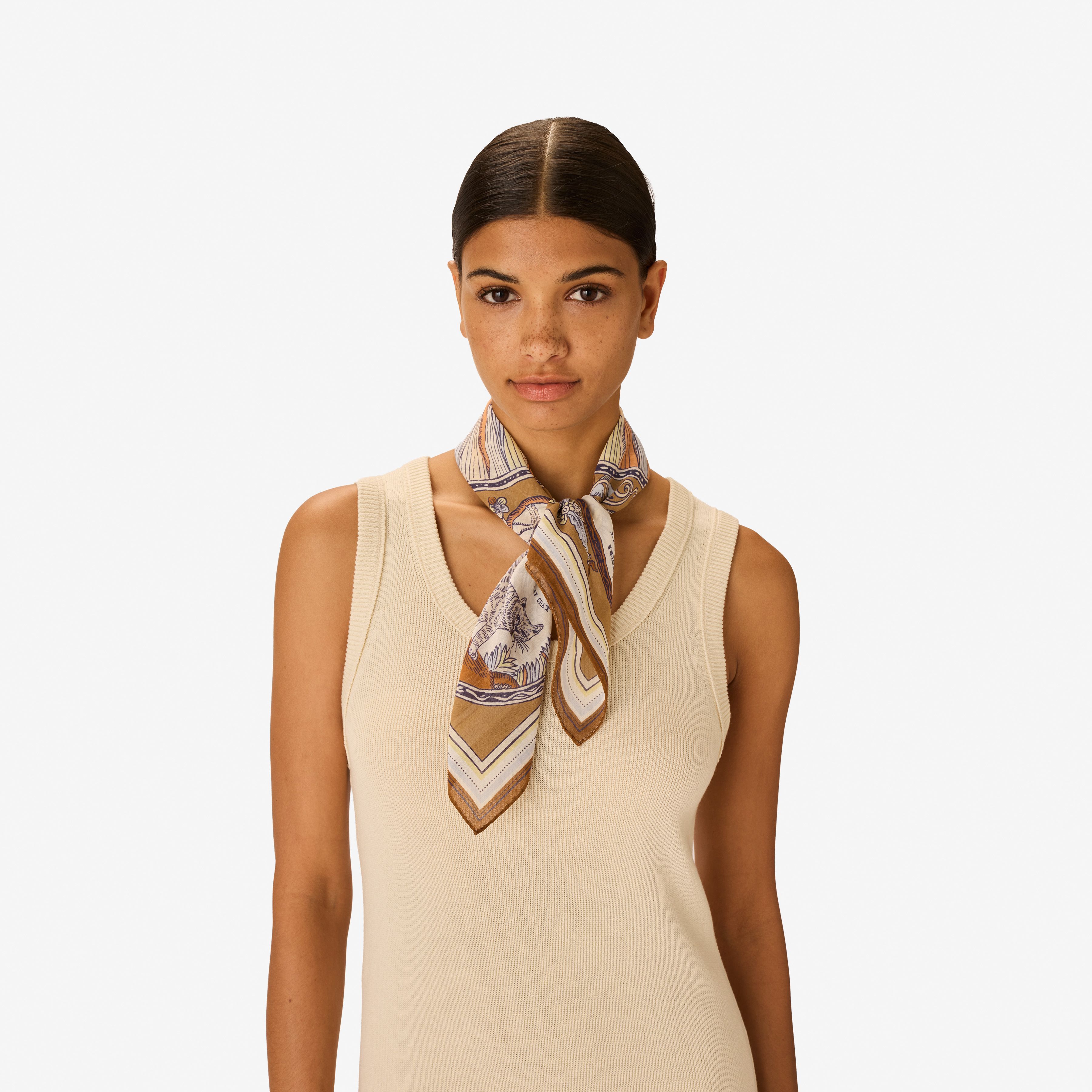 Carré 70 Coton - Chance Inoui - Mordoré