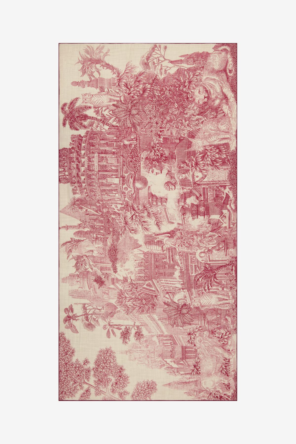 Écharpe en Laine 100 - Piranesi - Rouge