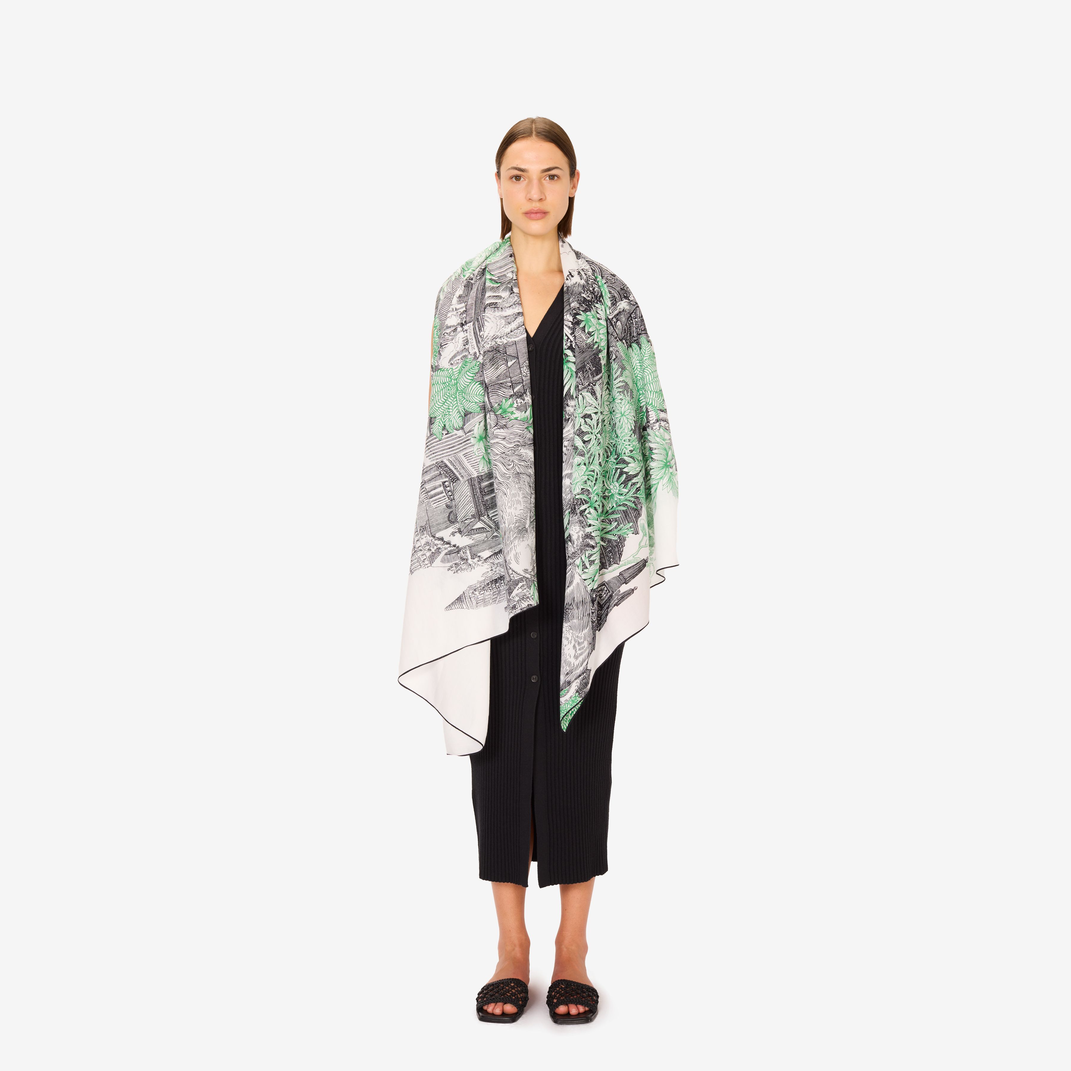 Scarf 100 - Piranesi - Green