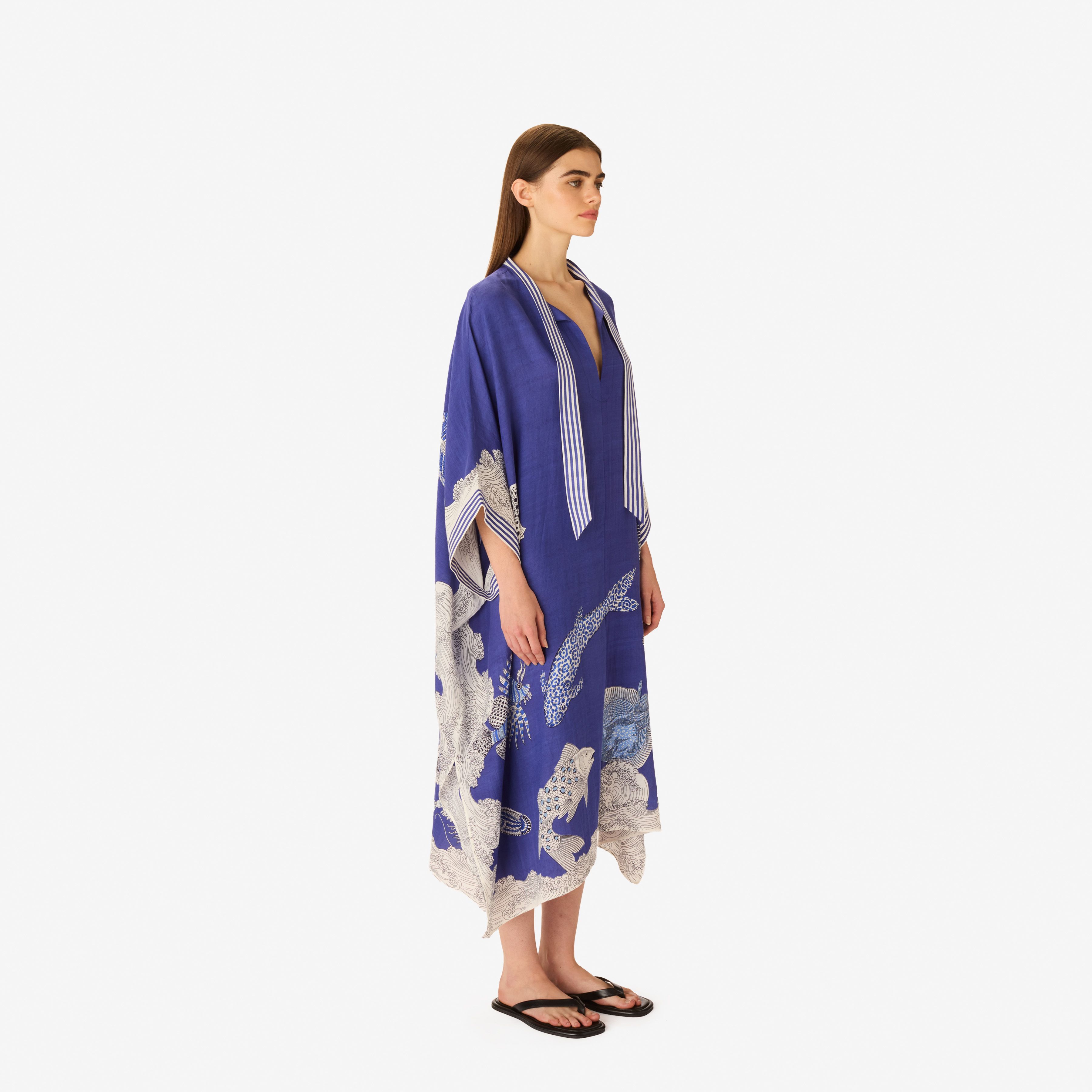 Kaftan Long - Poseidon - Navy