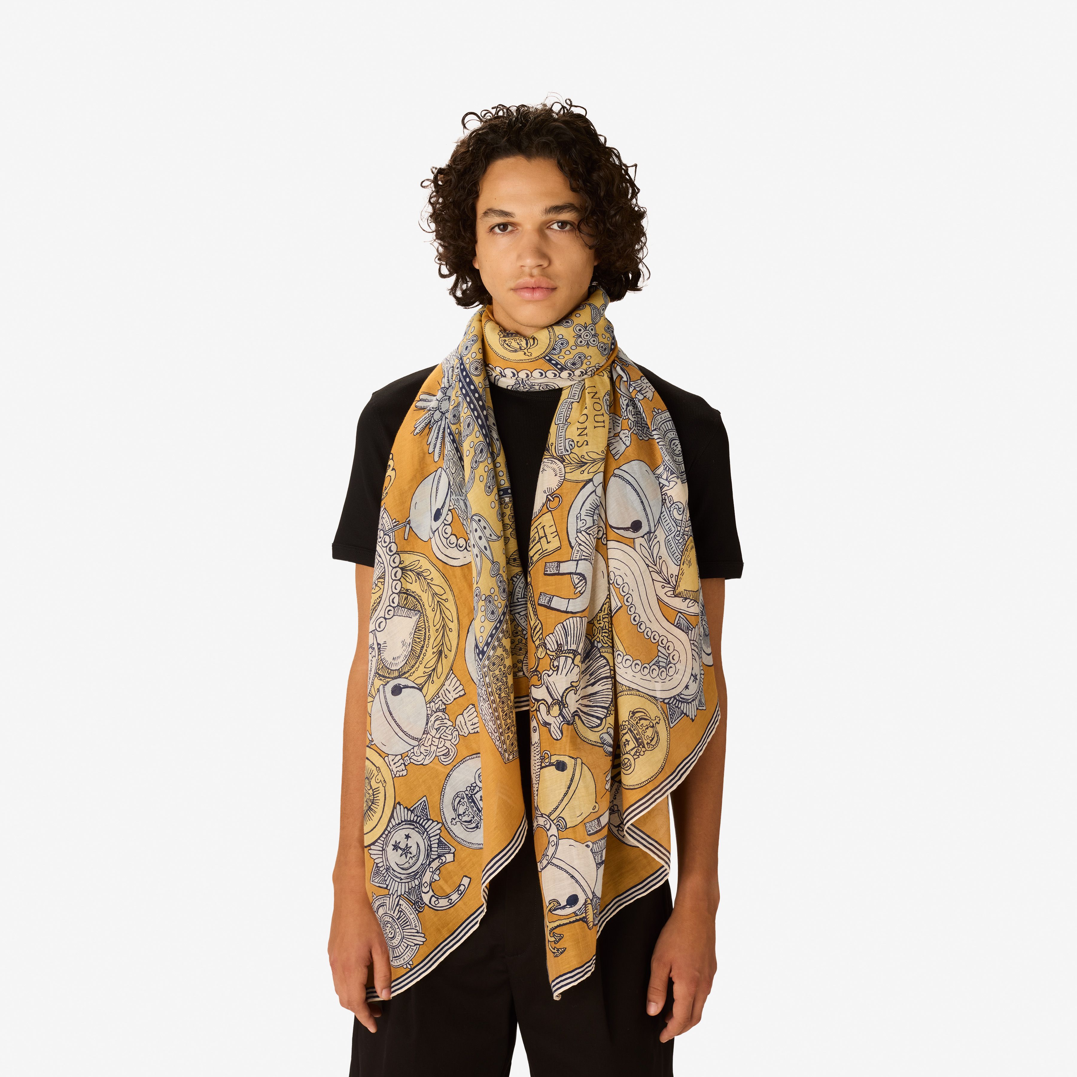 Écharpe 100 - Octopus - Mordoré