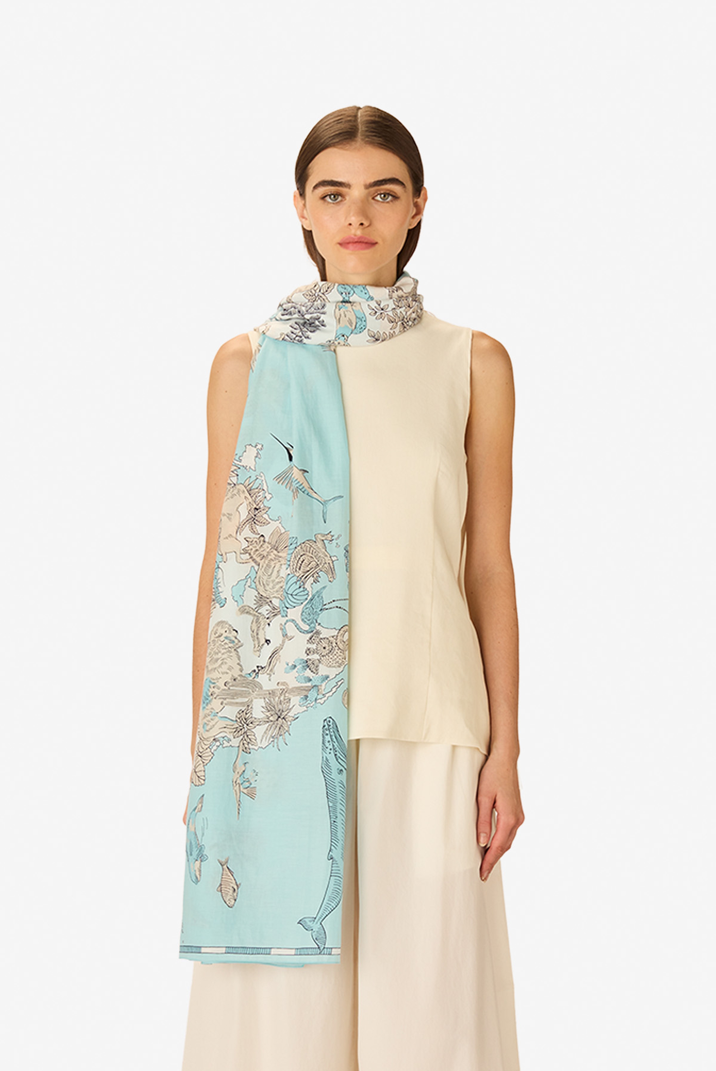 Écharpe 100 - Atlas - Turquoise