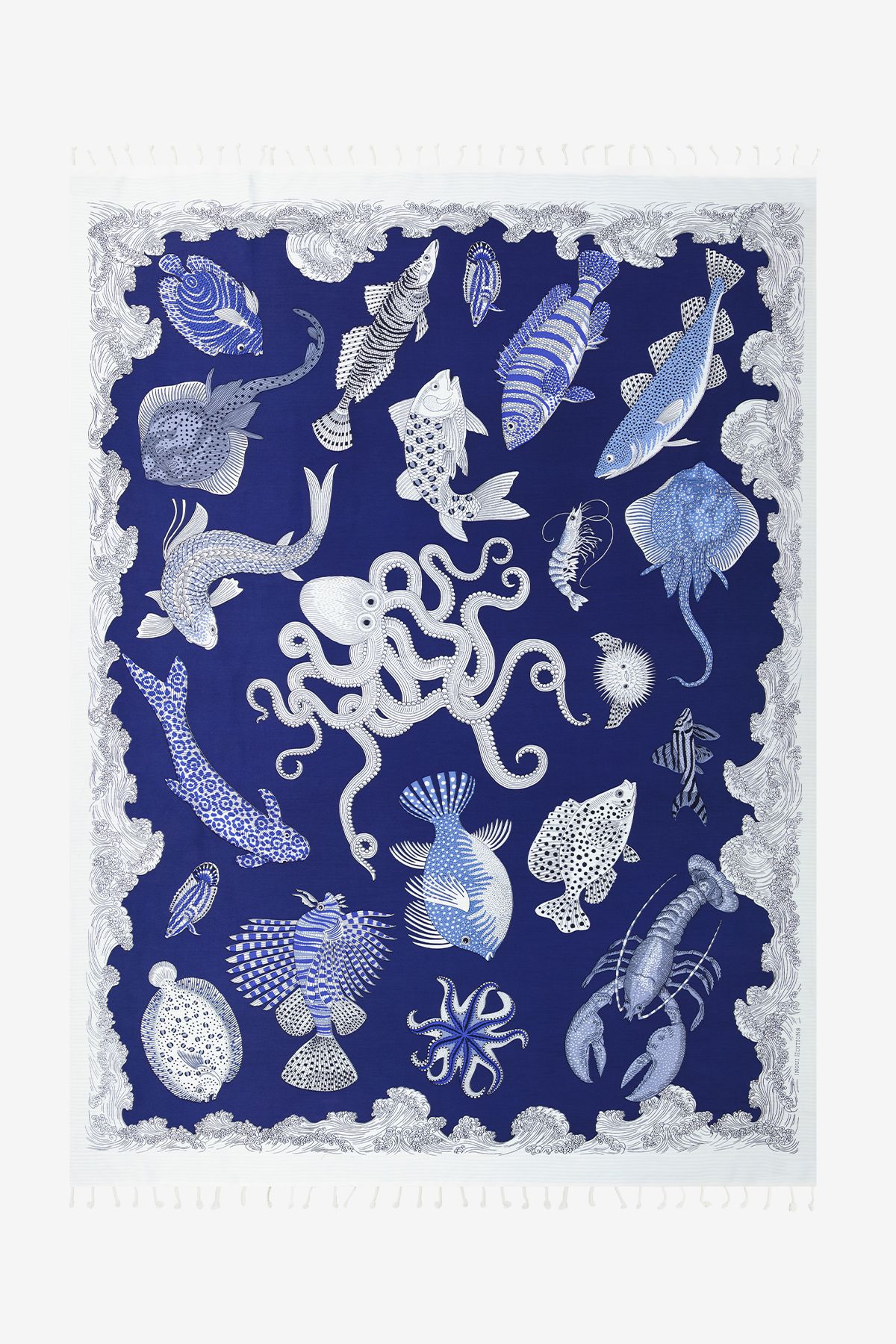 Fouta 140 - Poseidon - Bleu