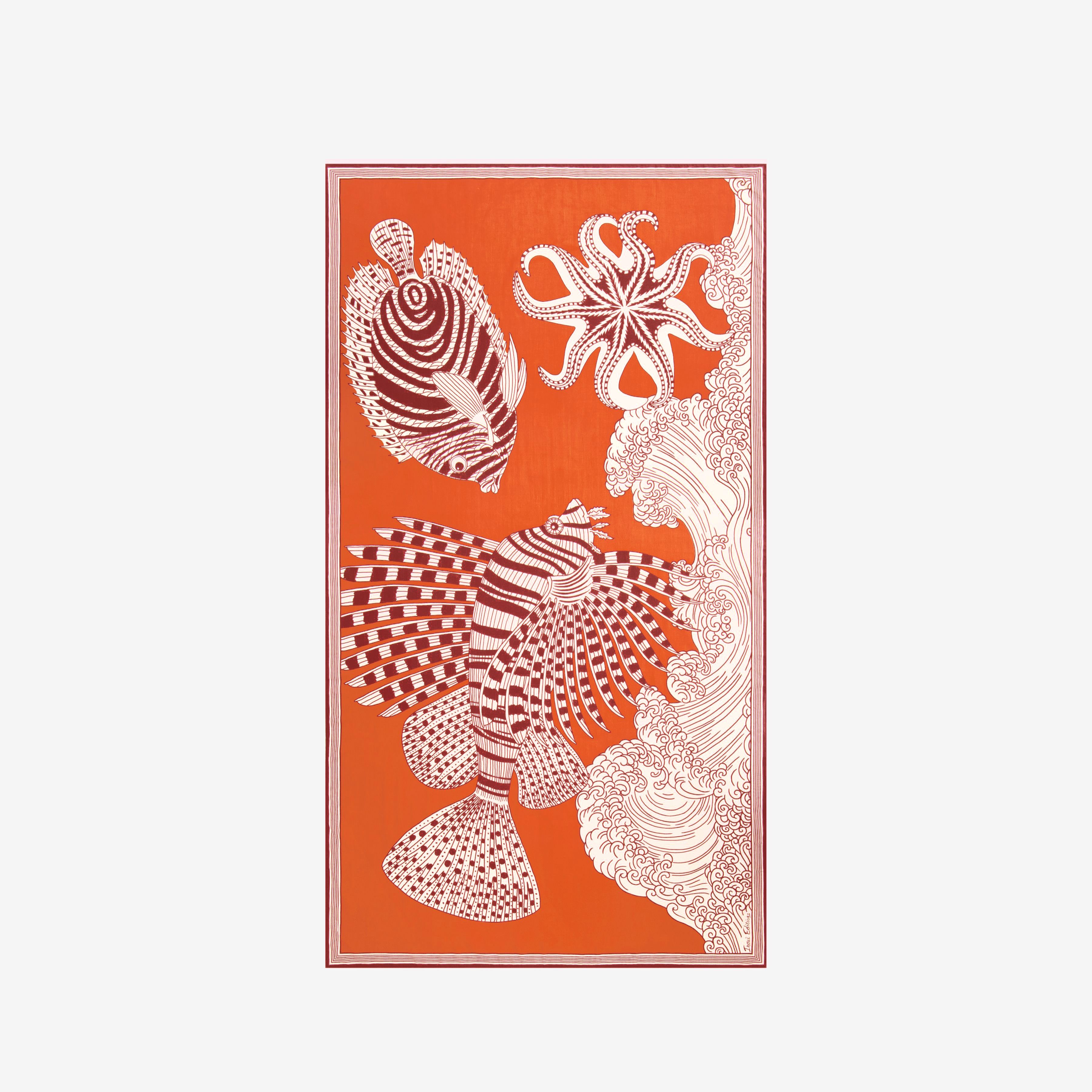 Scarf 100 - Vague - Orange