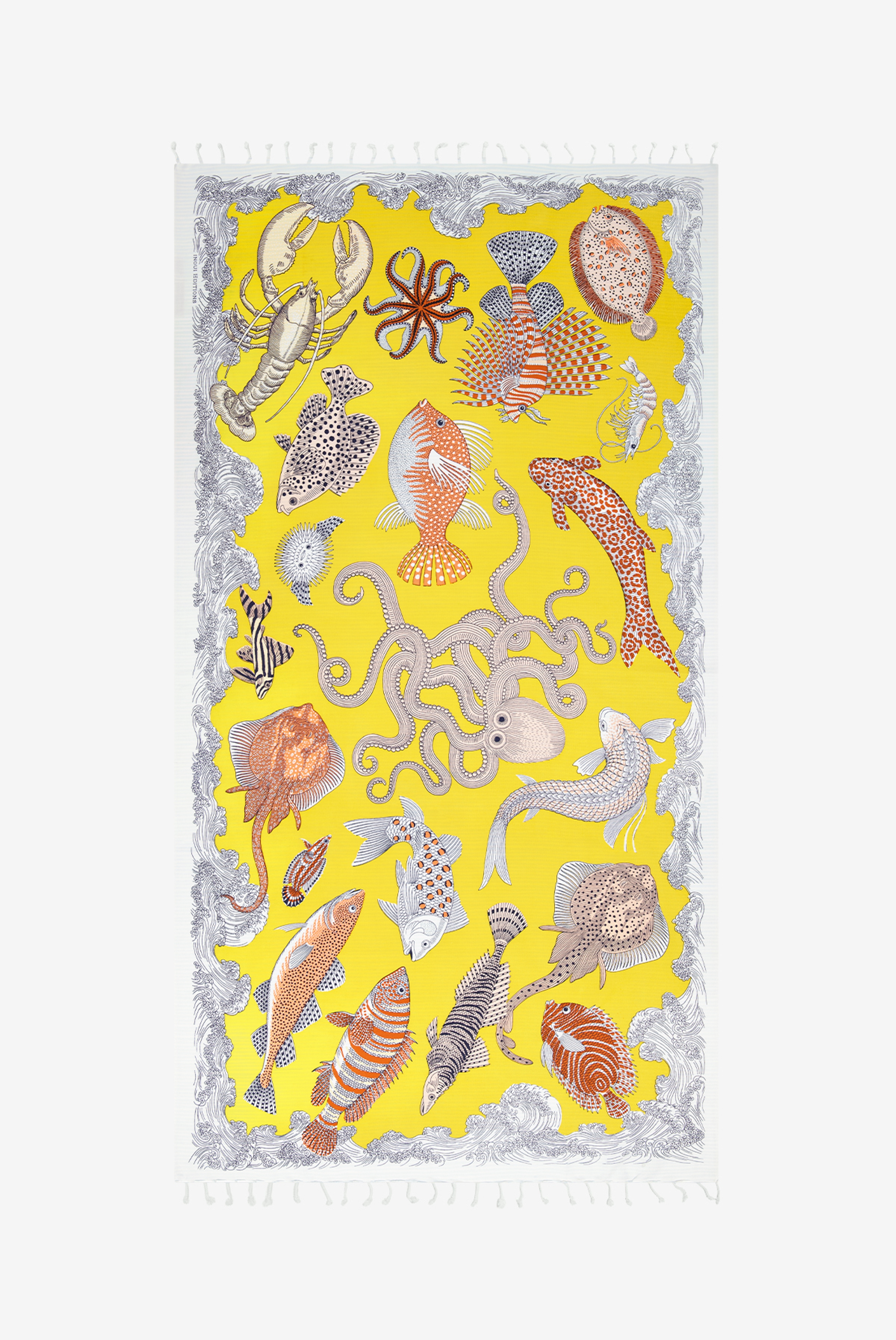 Fouta 100 - Poseidon - Jaune