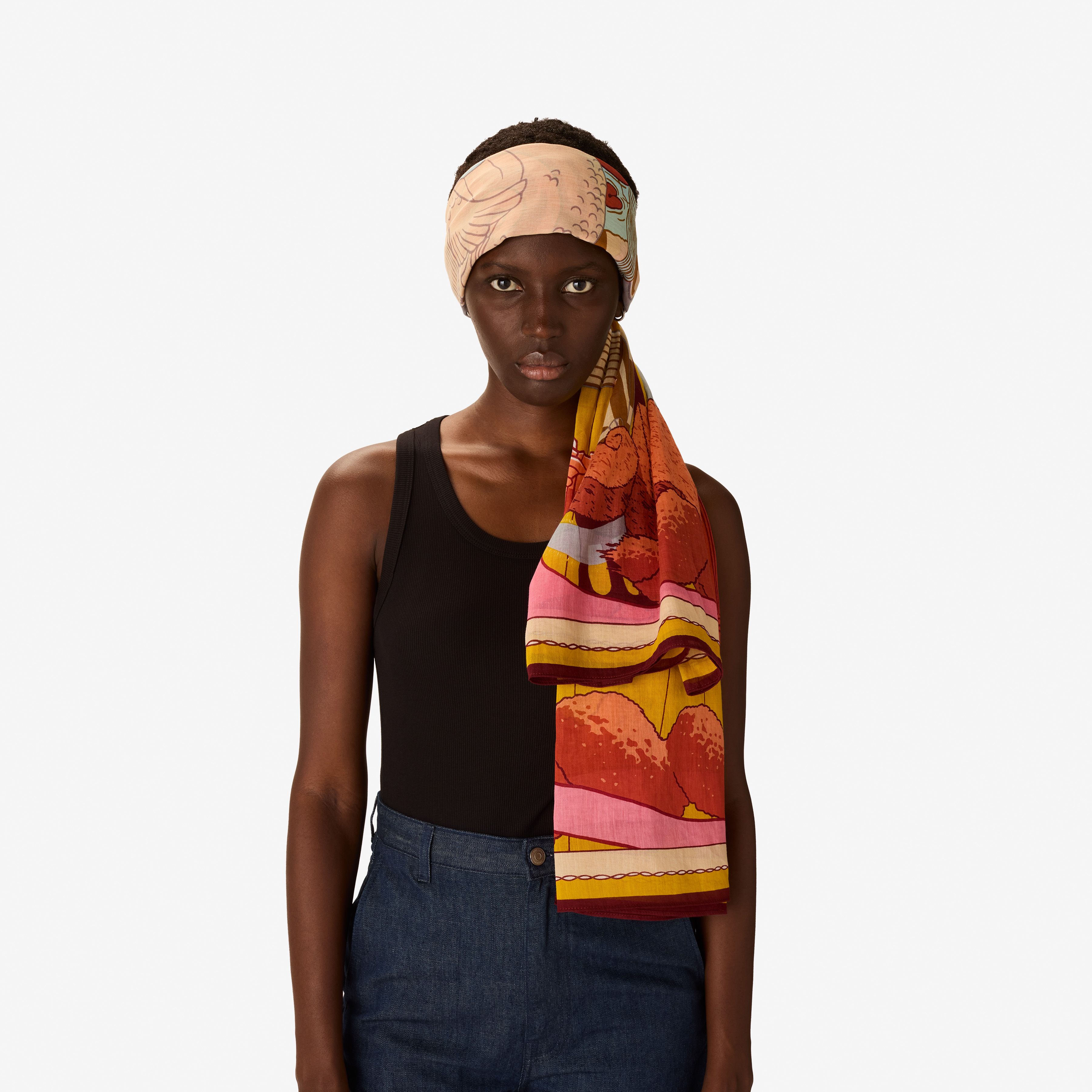 Scarf 100 - Jardin - Yellow
