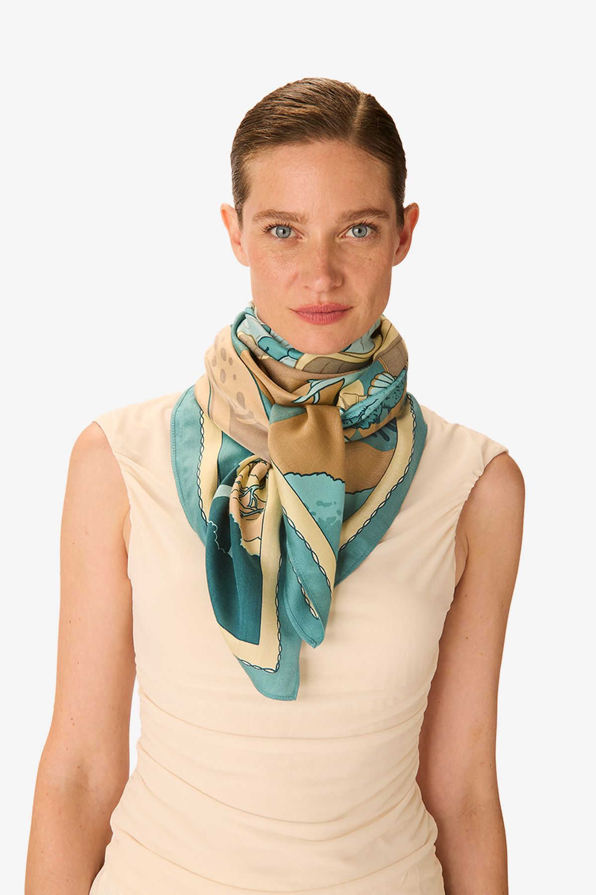 Carré 100 - Jardin - Turquoise