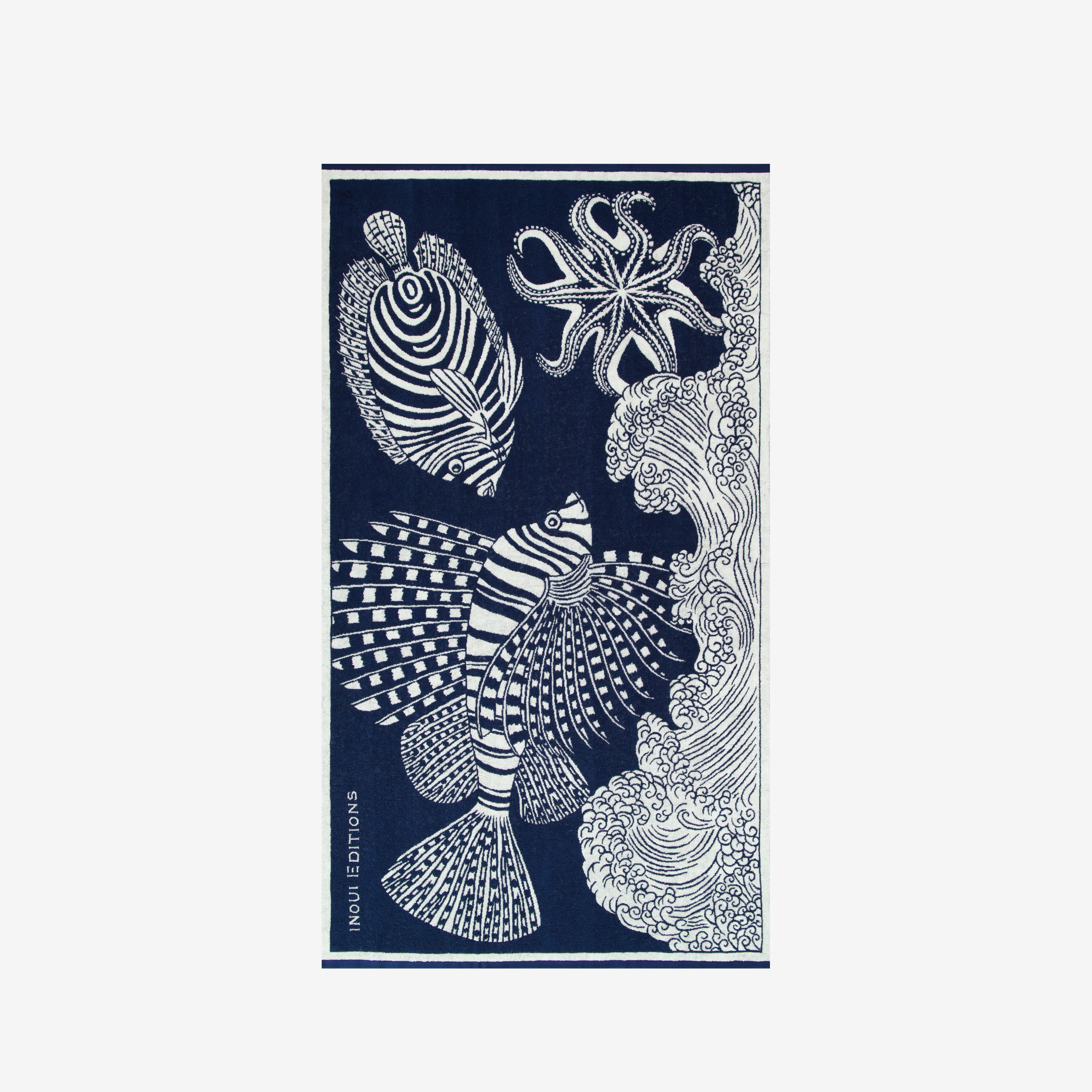 Beach Towel 100 - Poseidon - Navy