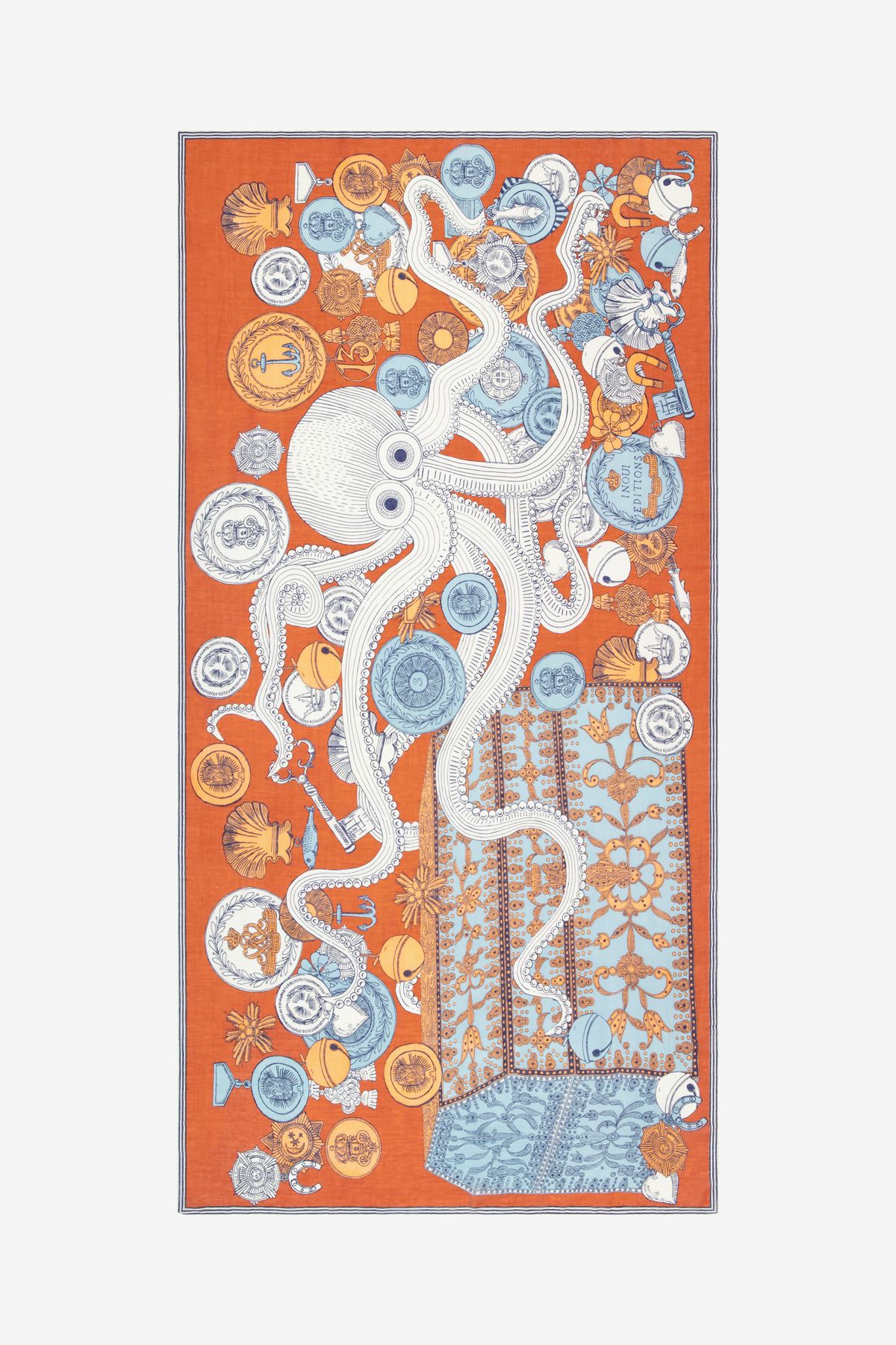 Écharpe 100 - Octopus - Orange