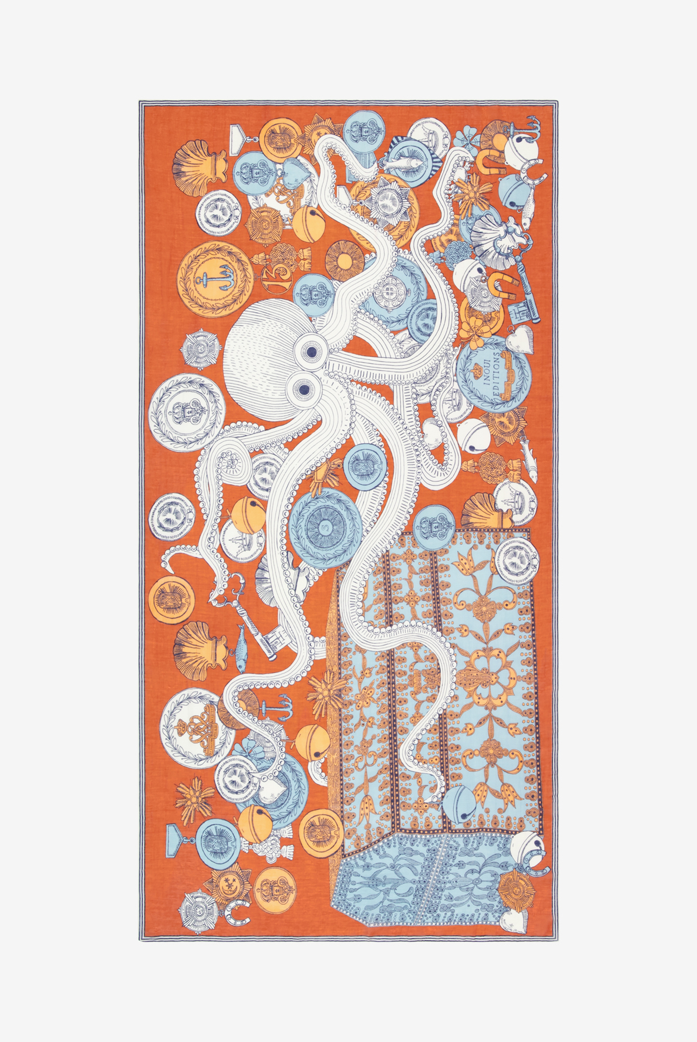 Écharpe 100 - Octopus - Orange