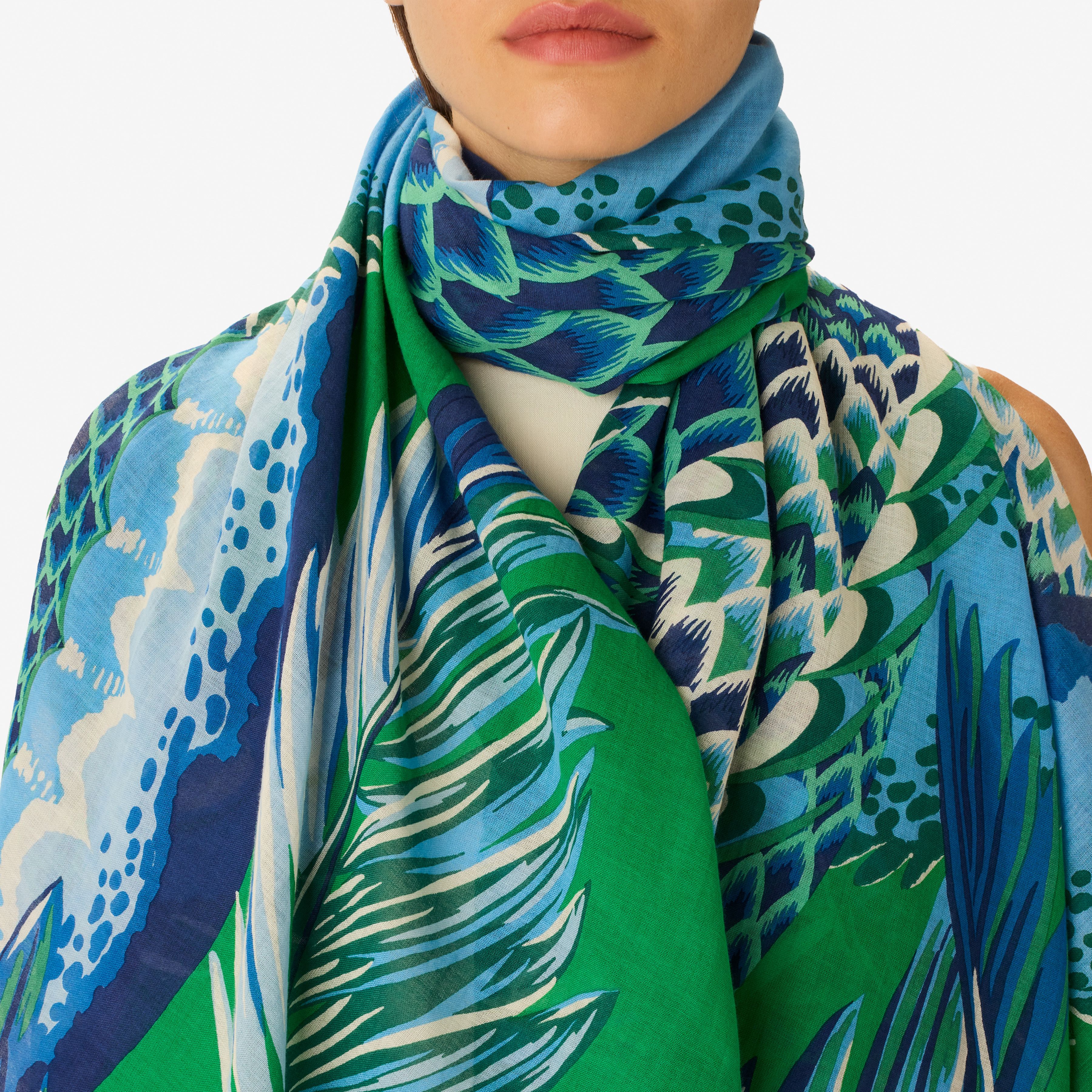 Scarf 100 - Croco - Green