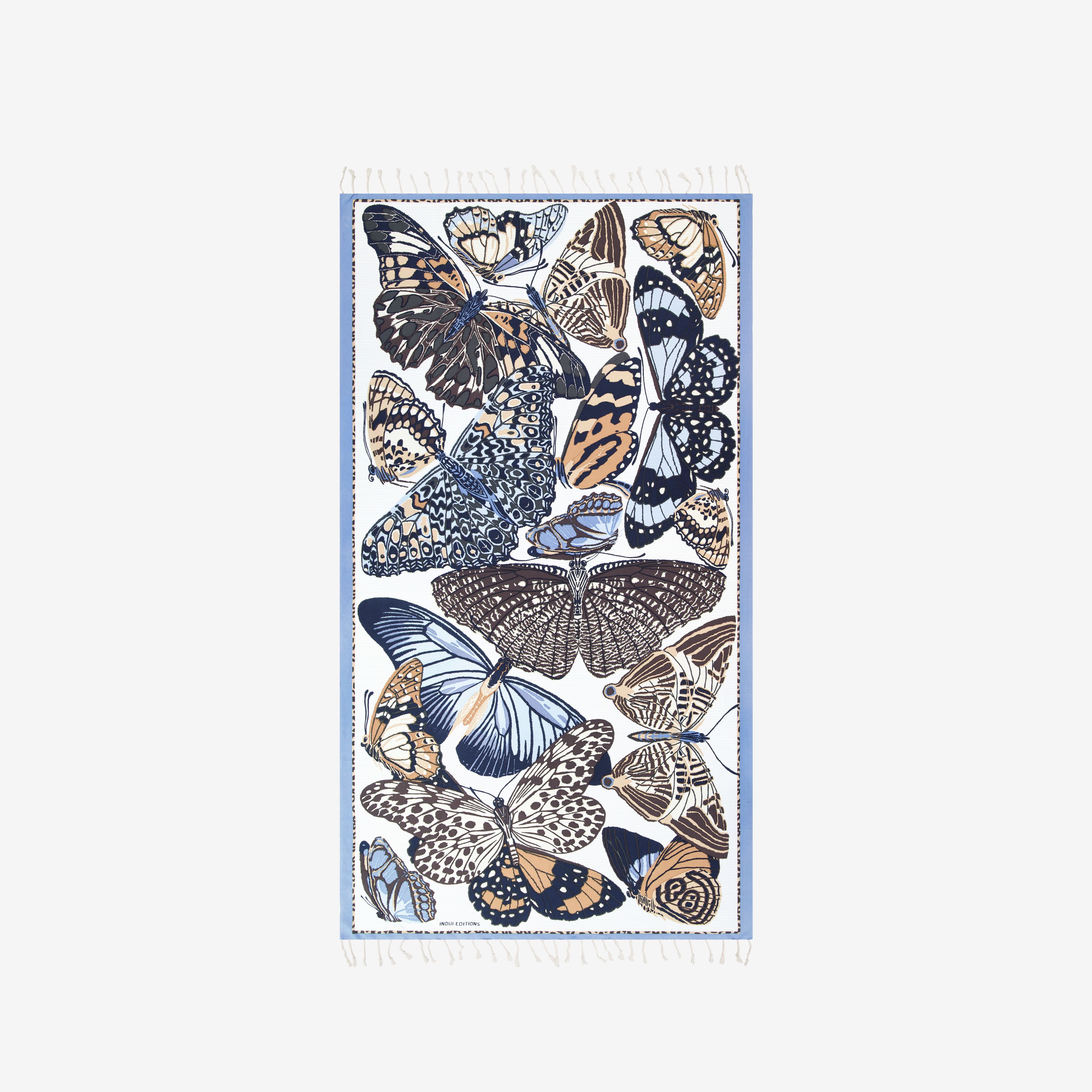 Fouta 100 - Papillons - Beige