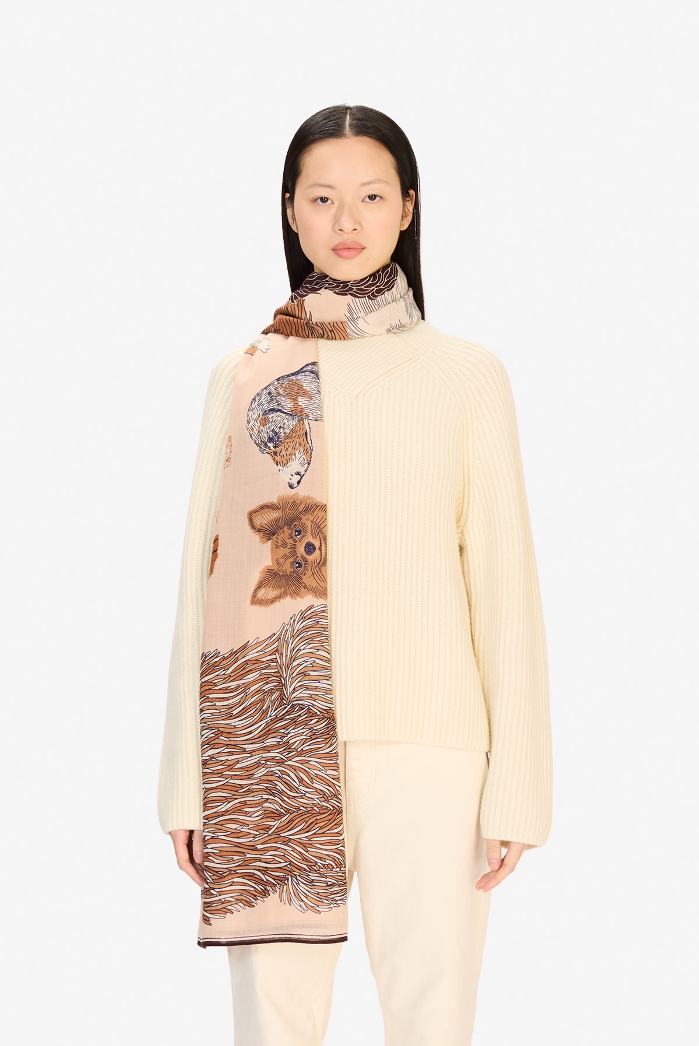 Écharpe 100 - Toutou - Nude