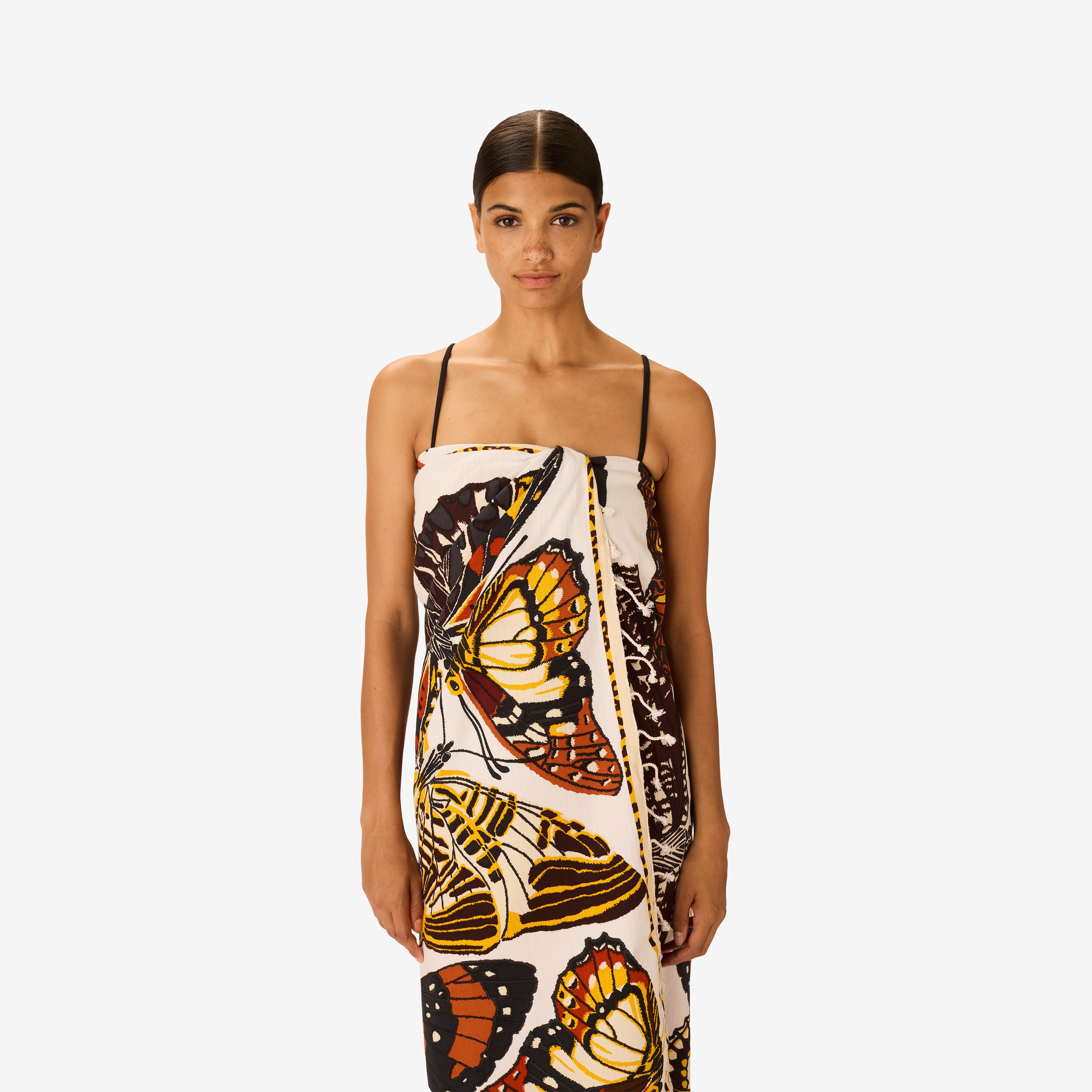 Fouta 100 - Papillons - Nude