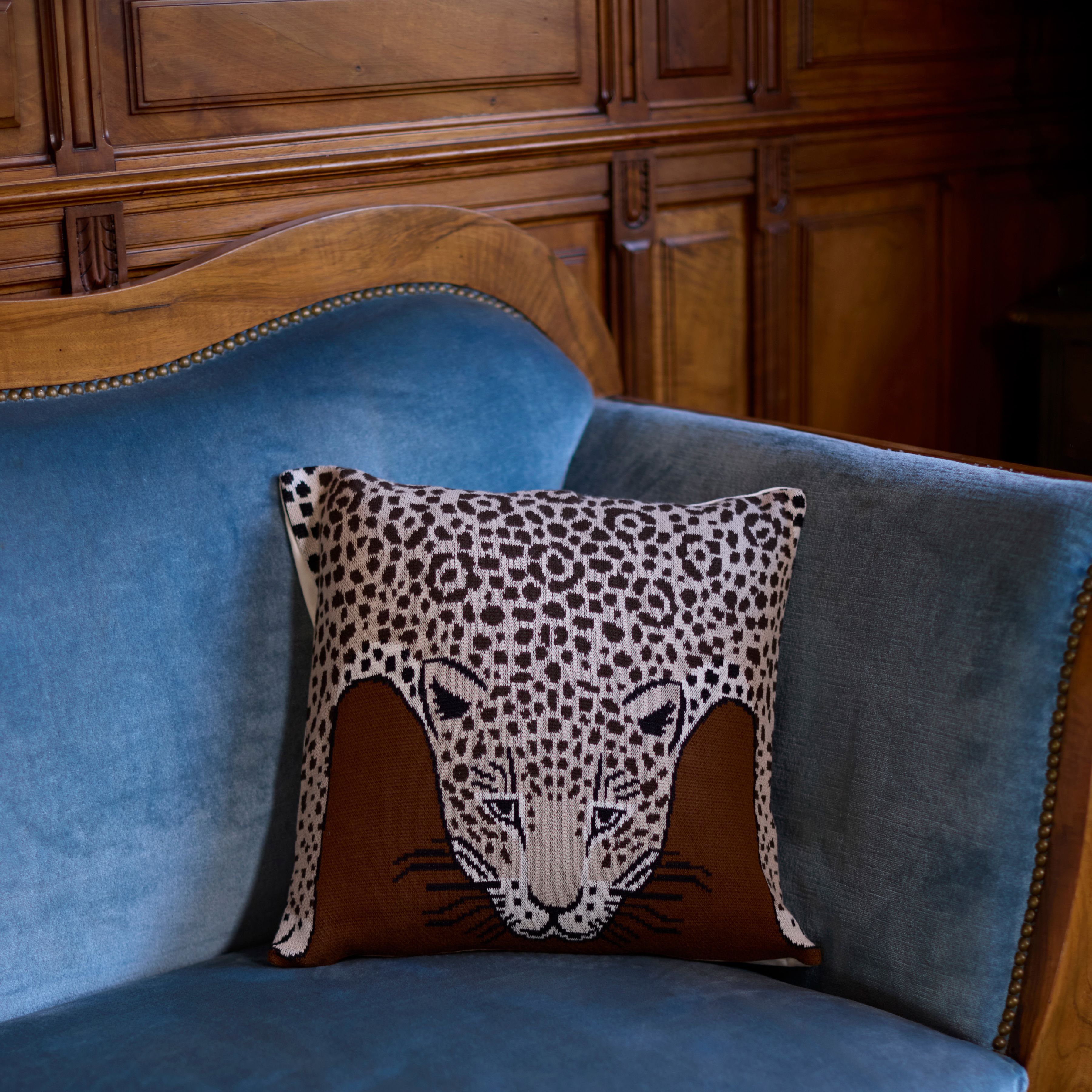 Copricuscino 40 - Leopard - Beige