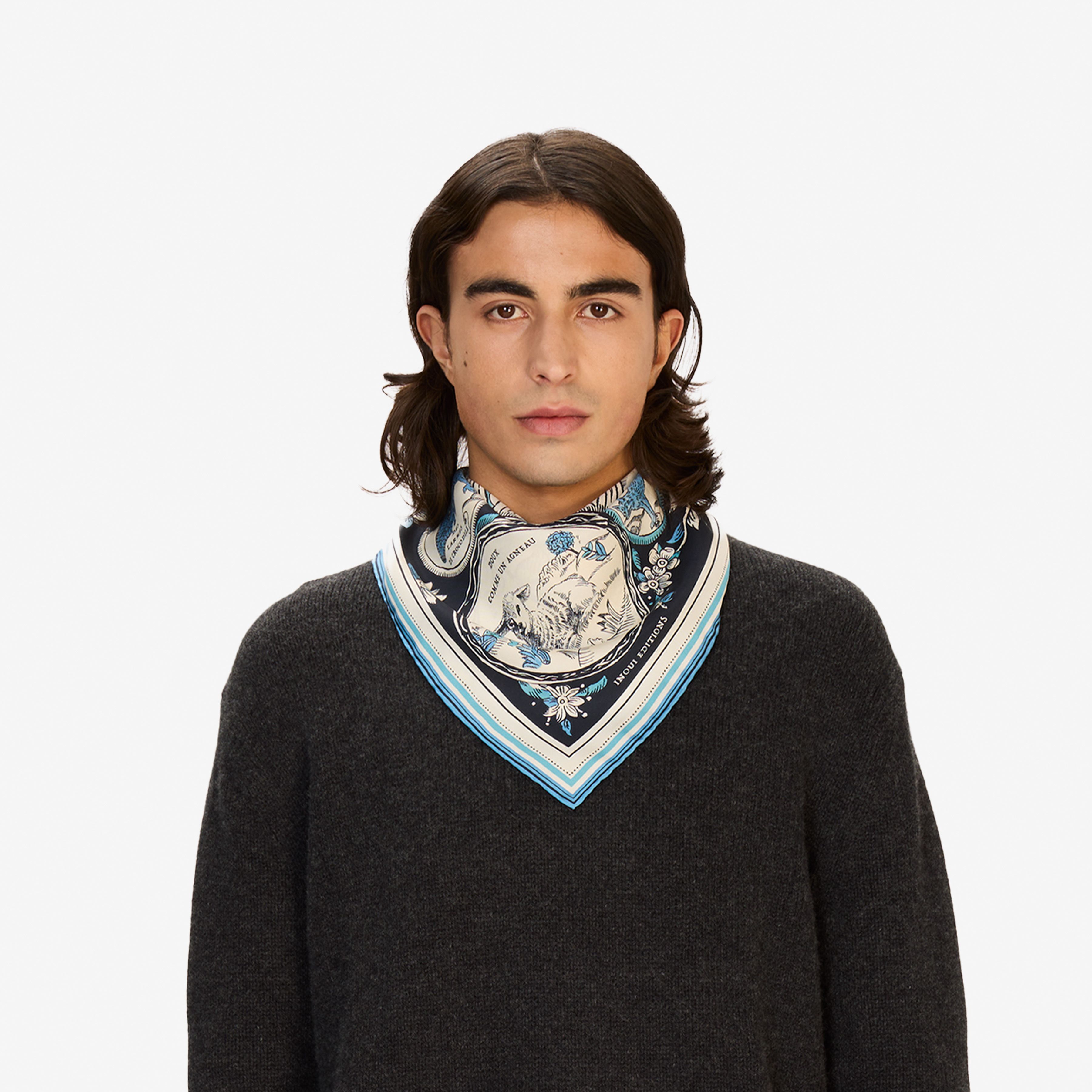 Quadratisches 70 - Chance Inoui - Marineblau