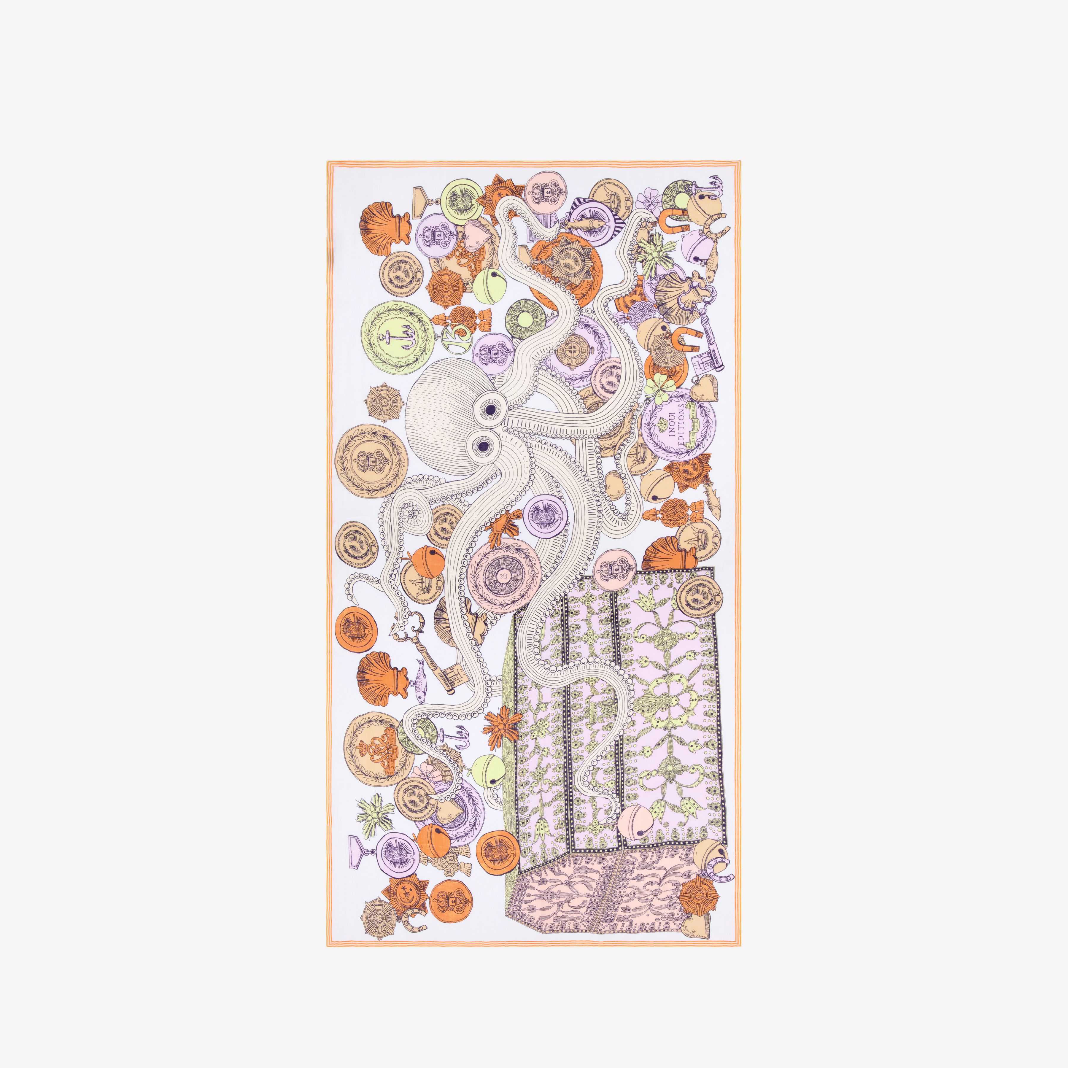 Scarf 100 - Octopus - Multicolor