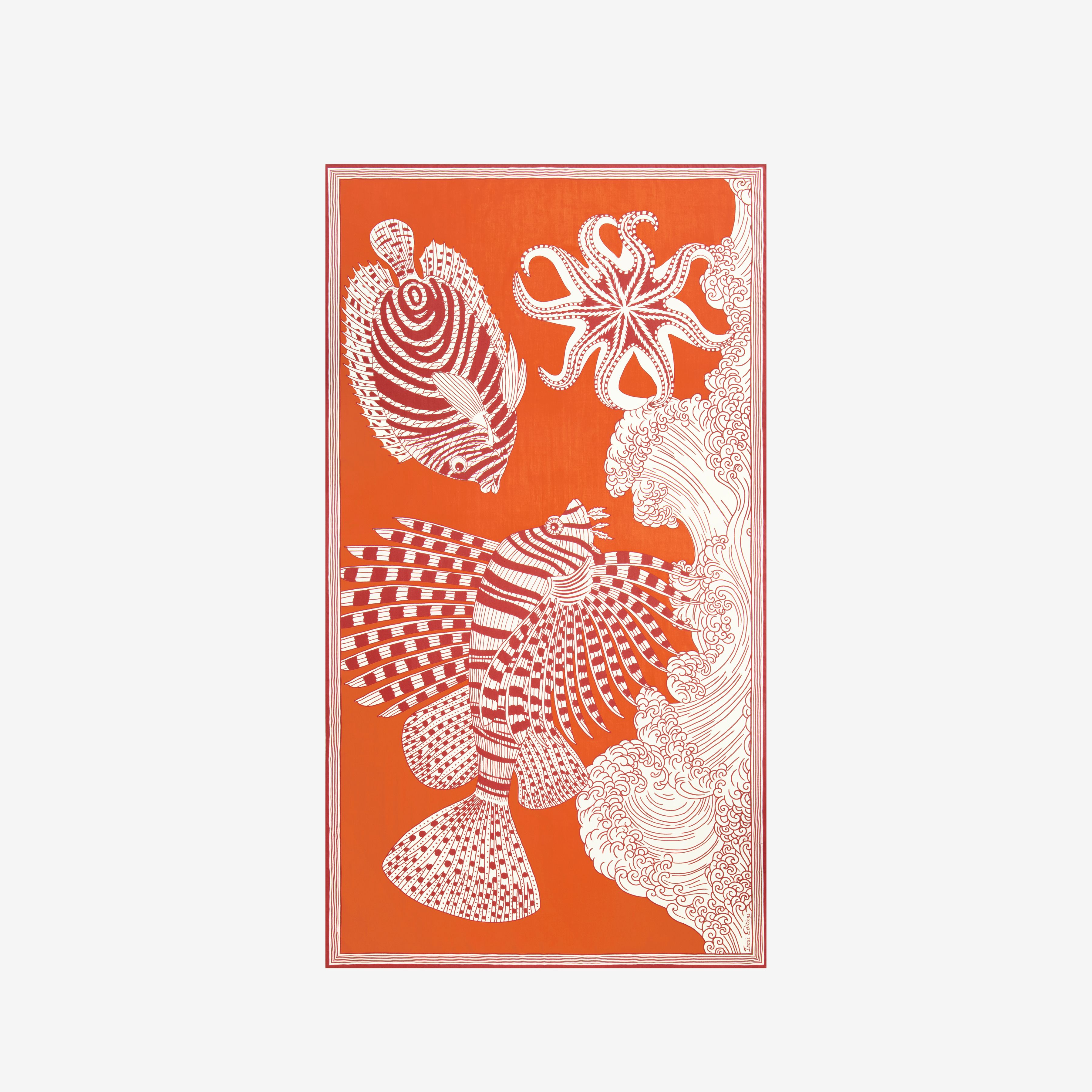 Écharpe 100 - Vague - Orange