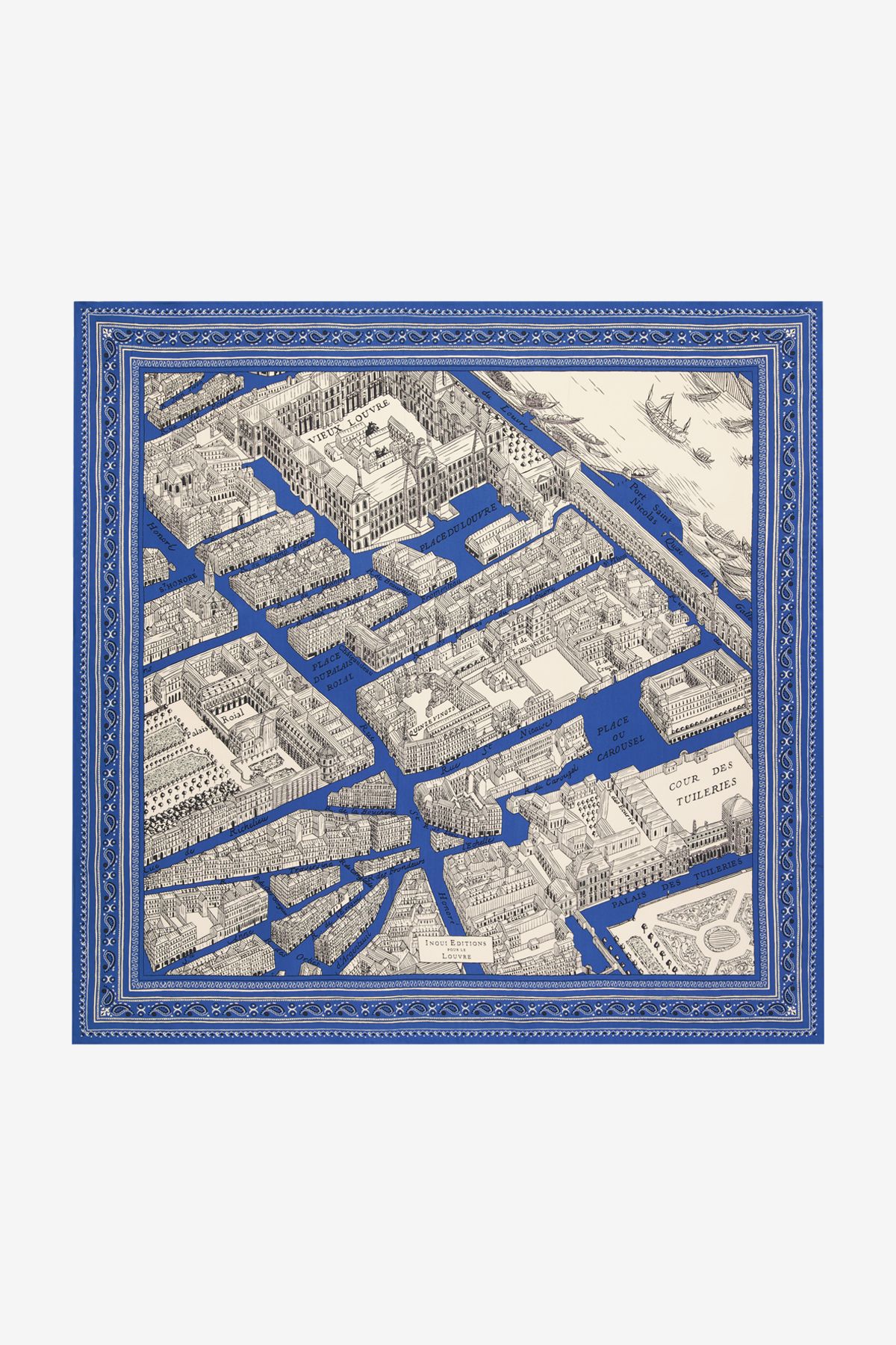 Carré 100 - Louvre - Bleu