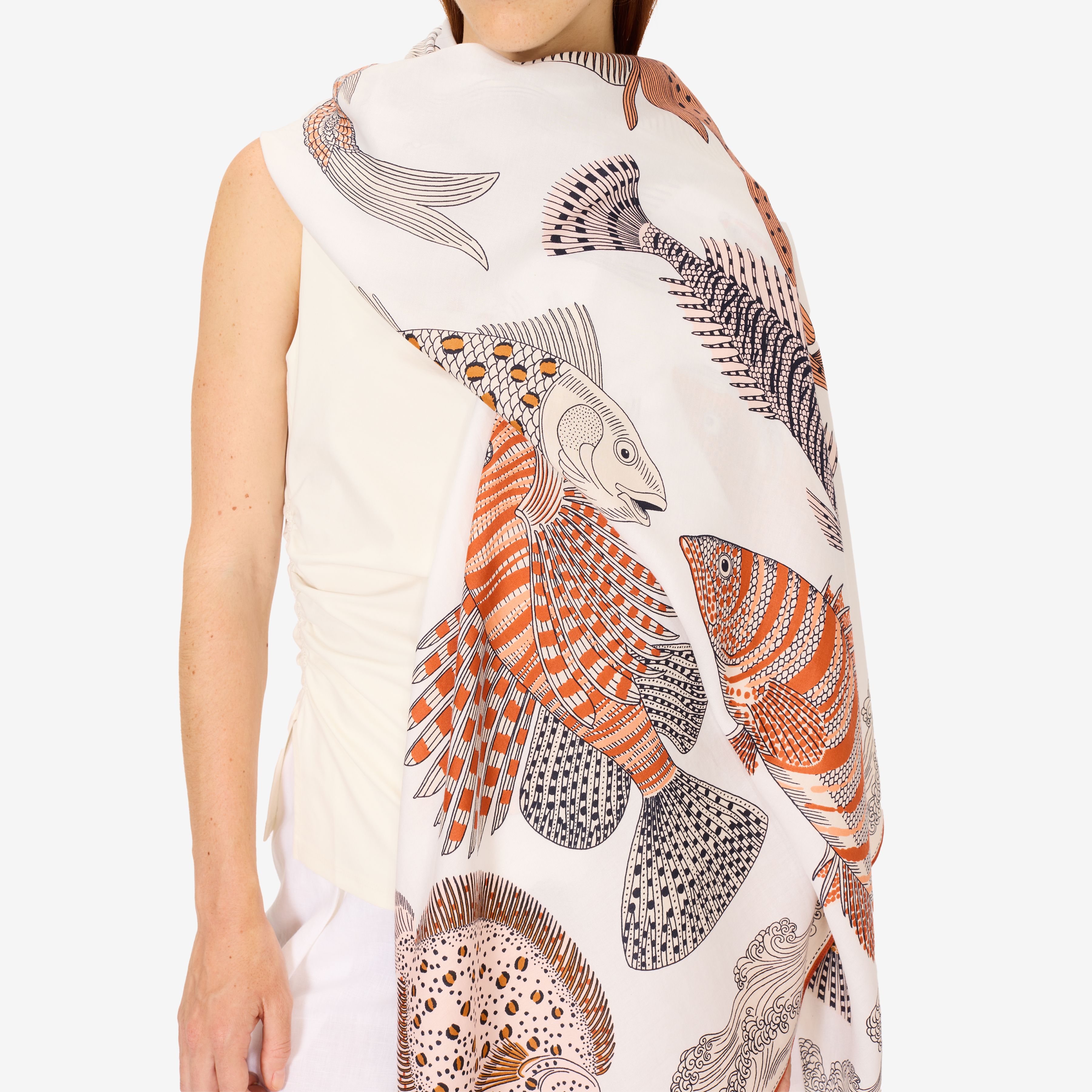 Scarf 100 - Poseidon - Natural