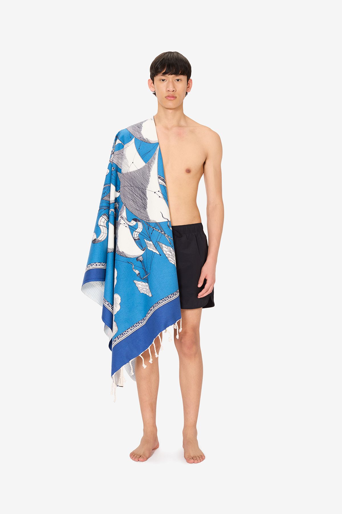 Fouta 100 - Des Rives Et Des Reves - Bleu