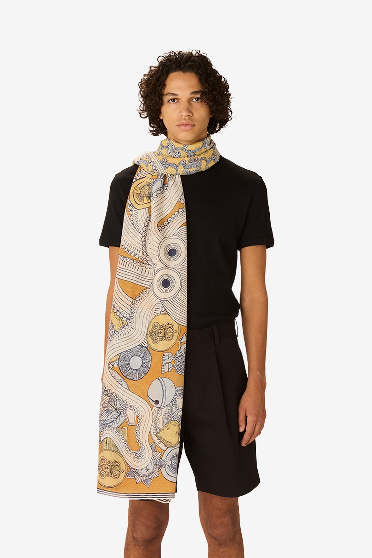 Écharpe 100 - Octopus - Mordoré