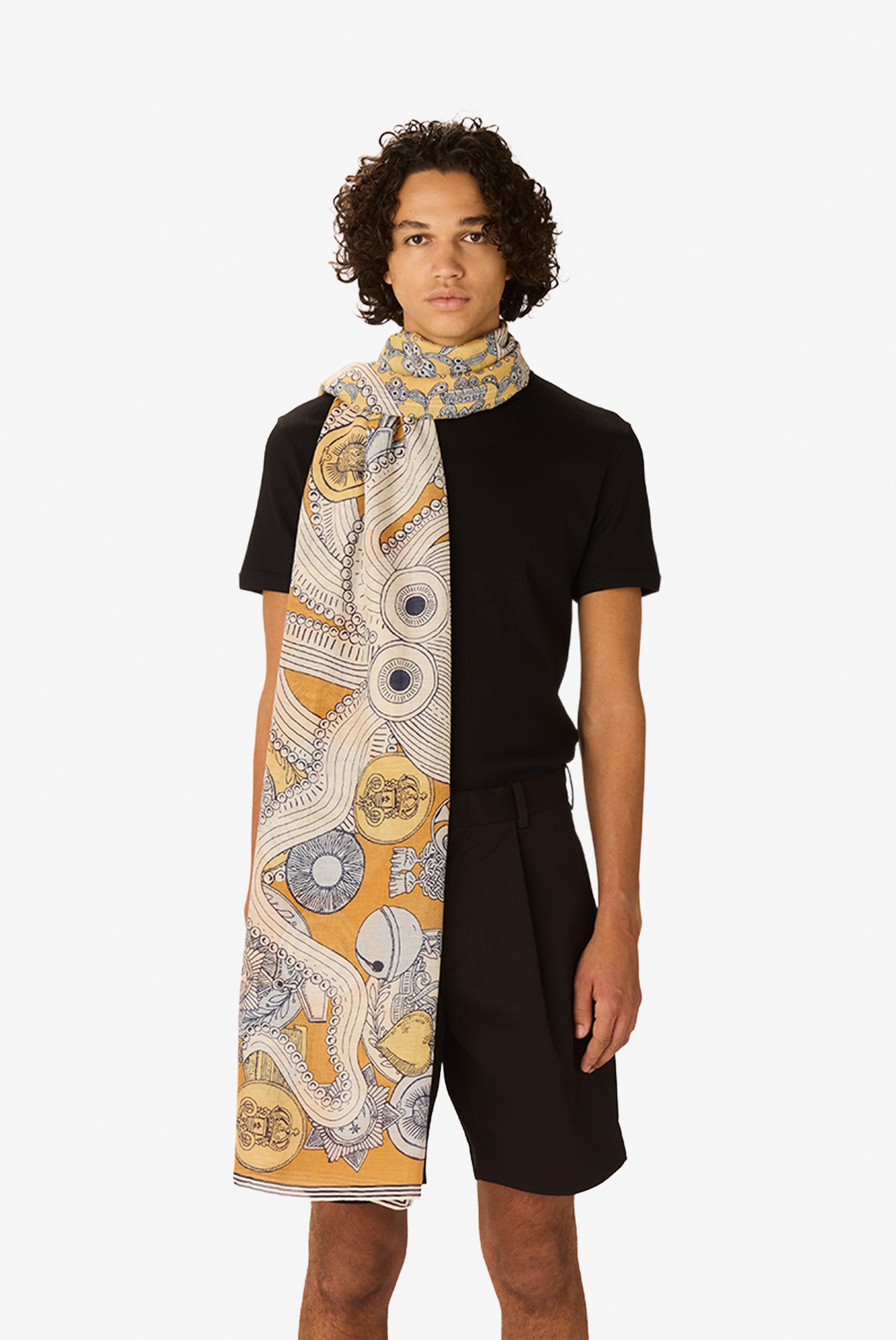 Écharpe 100 - Octopus - Mordoré