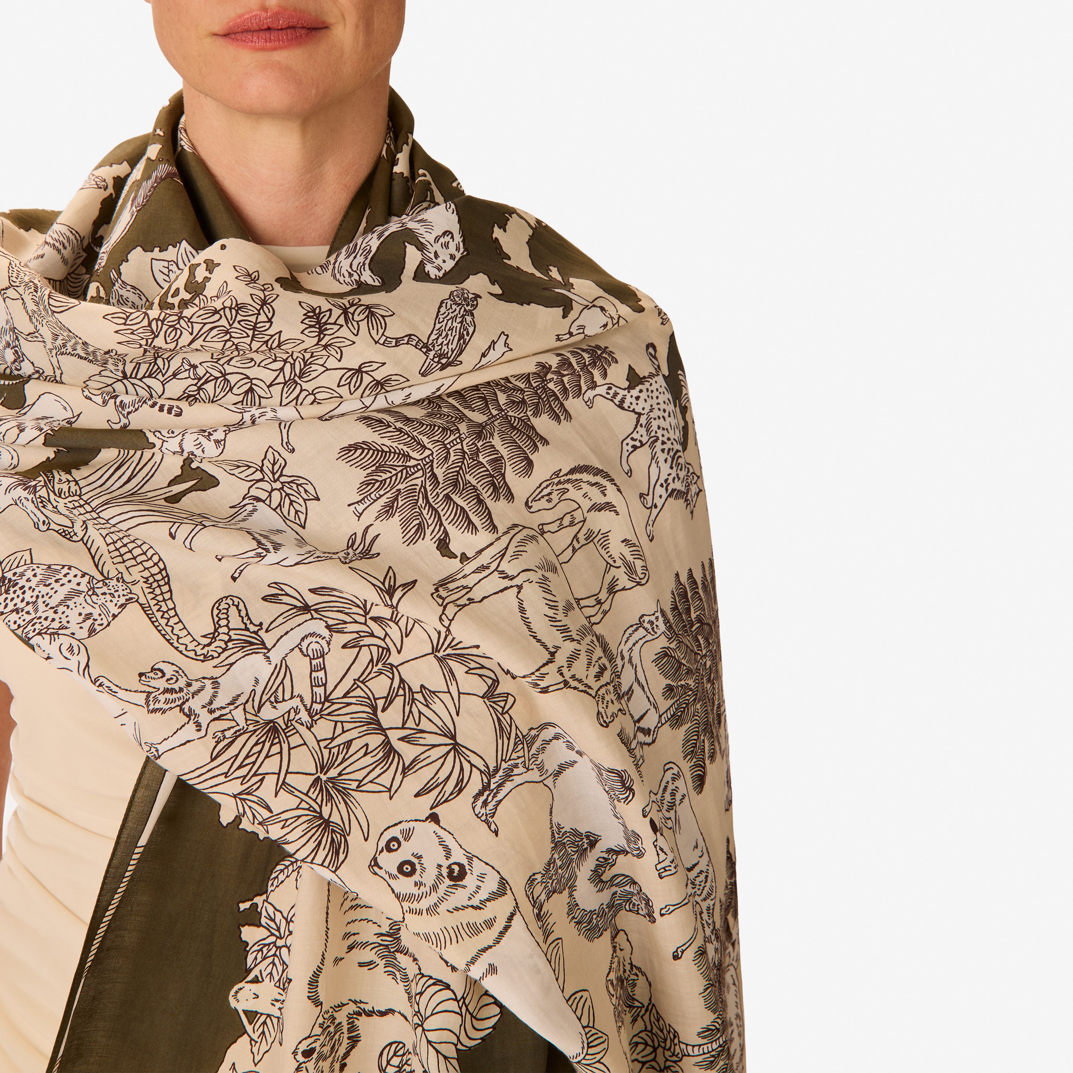 Schal 100 - Atlas - Khaki