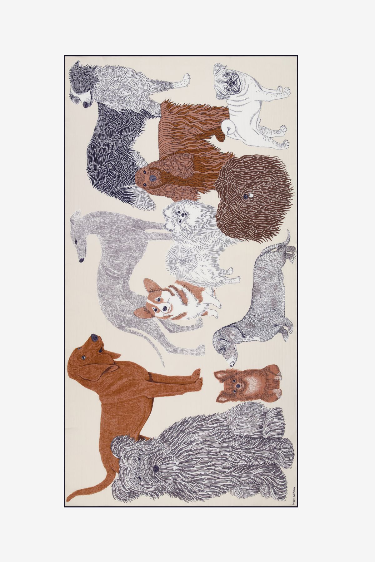 Écharpe 100 Coton - Toutou - Blanc