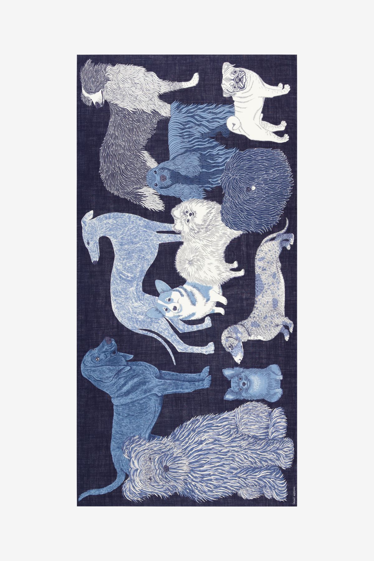 Écharpe 100 - Toutou - Bleu Marine