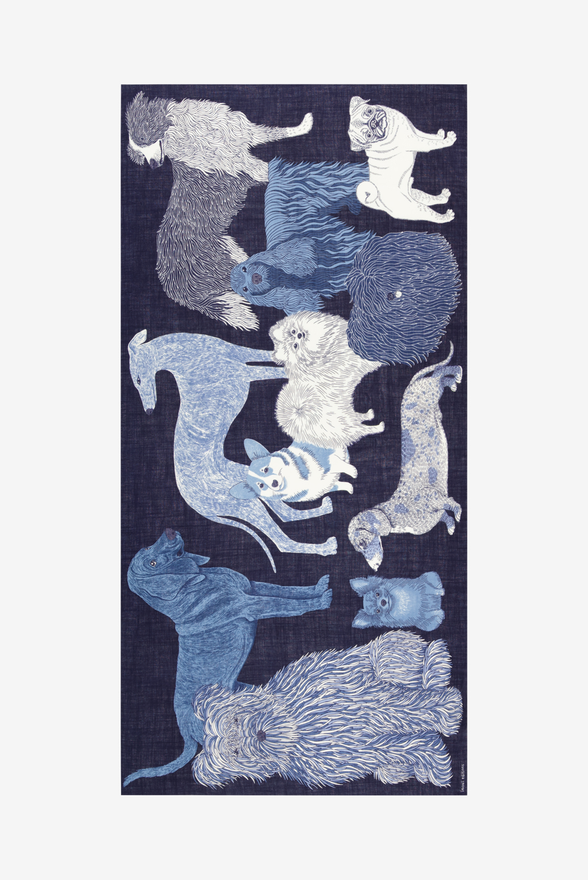 Écharpe 100 - Toutou - Bleu Marine