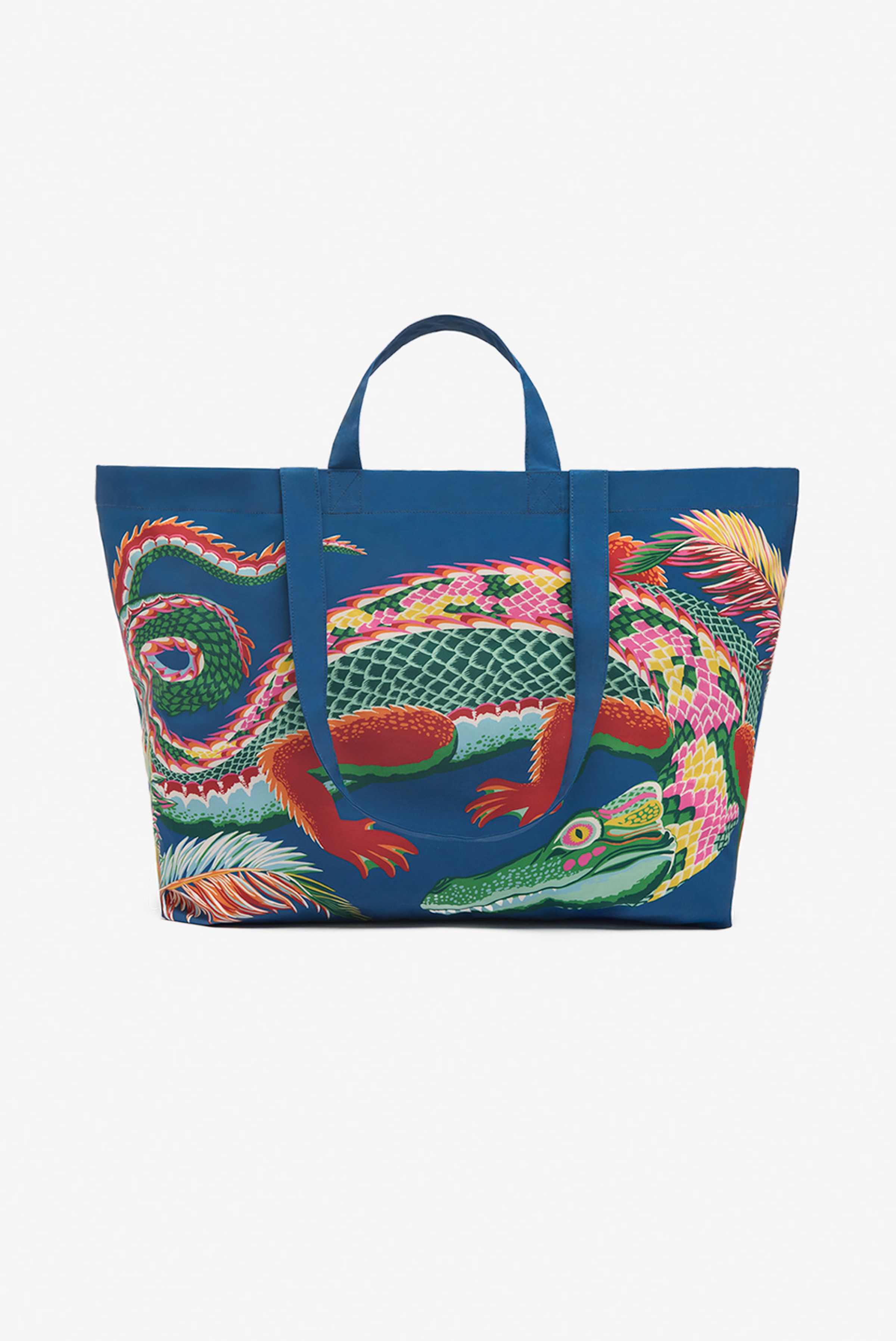 Sac Maxi Shopper - Croco - Multicolore