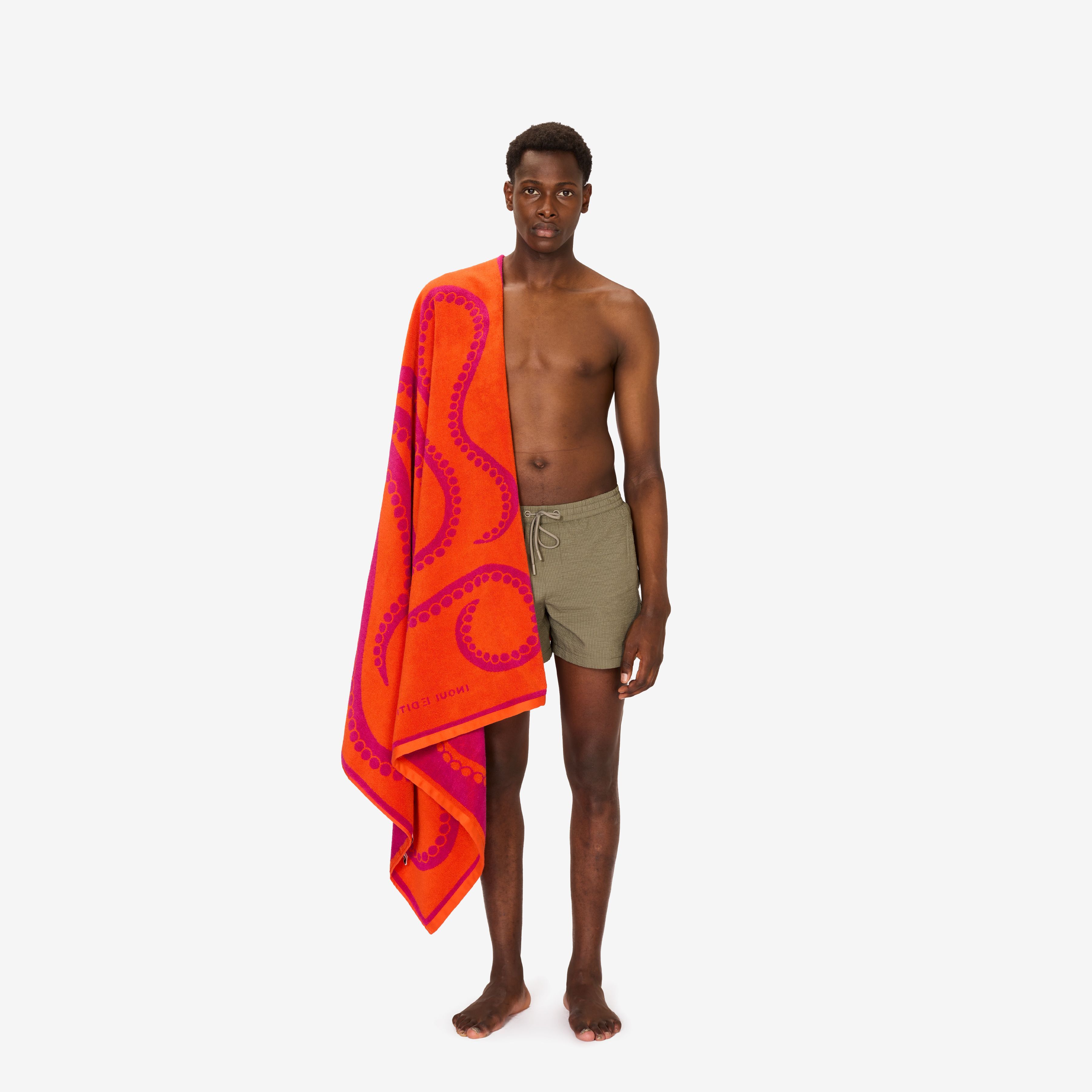 Beach Towel 100 - Octopus - Fuchsia
