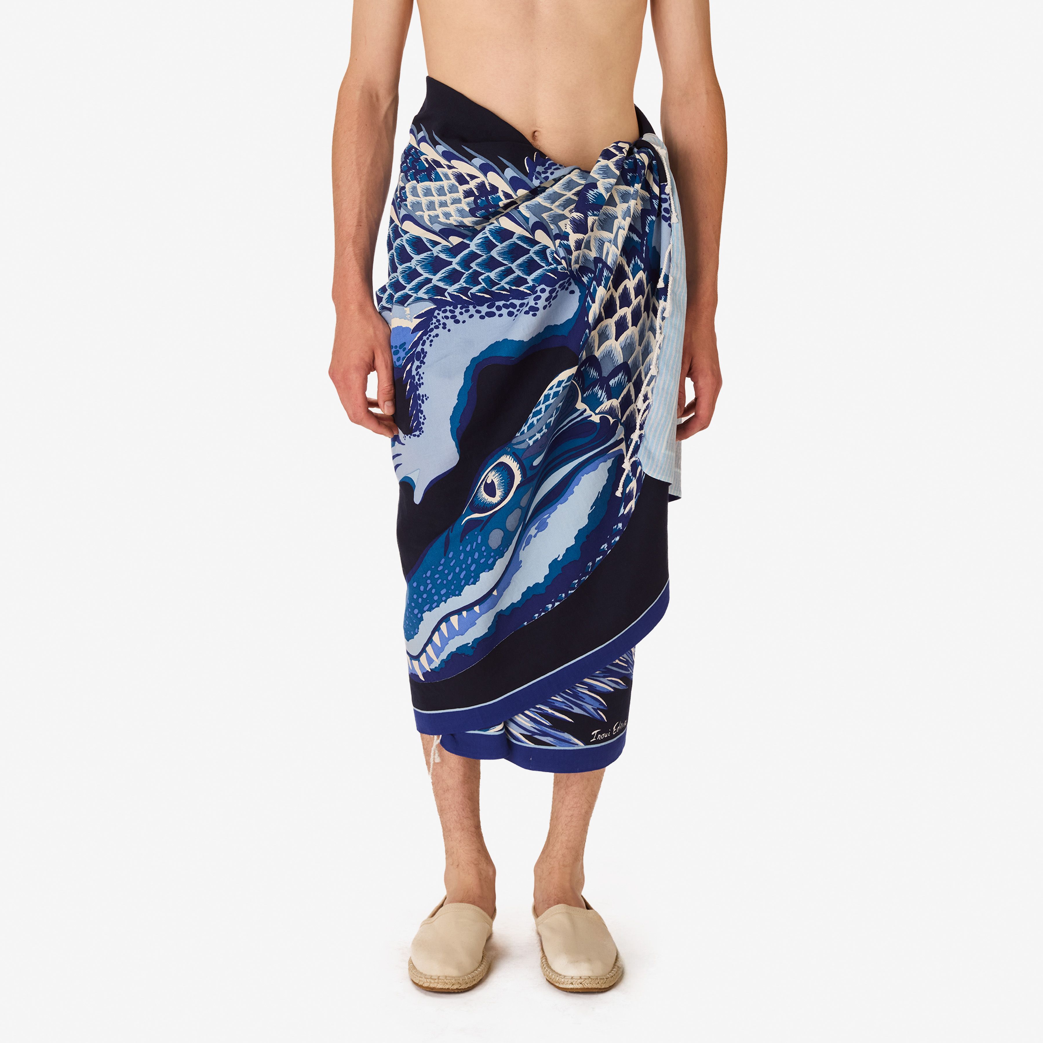 Fouta Towel 100 - Croco - Navy