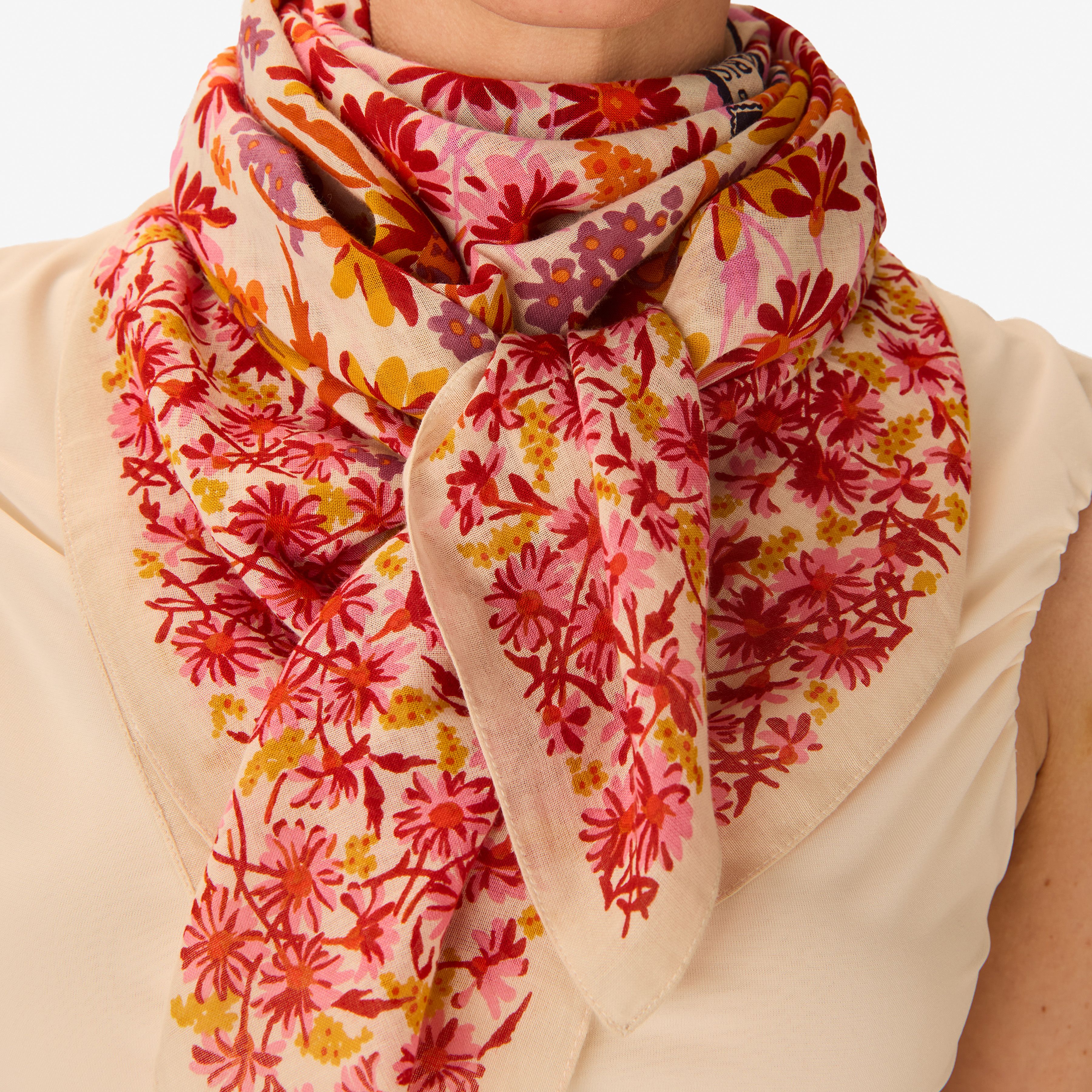 Carré 100 - Faust - Rose