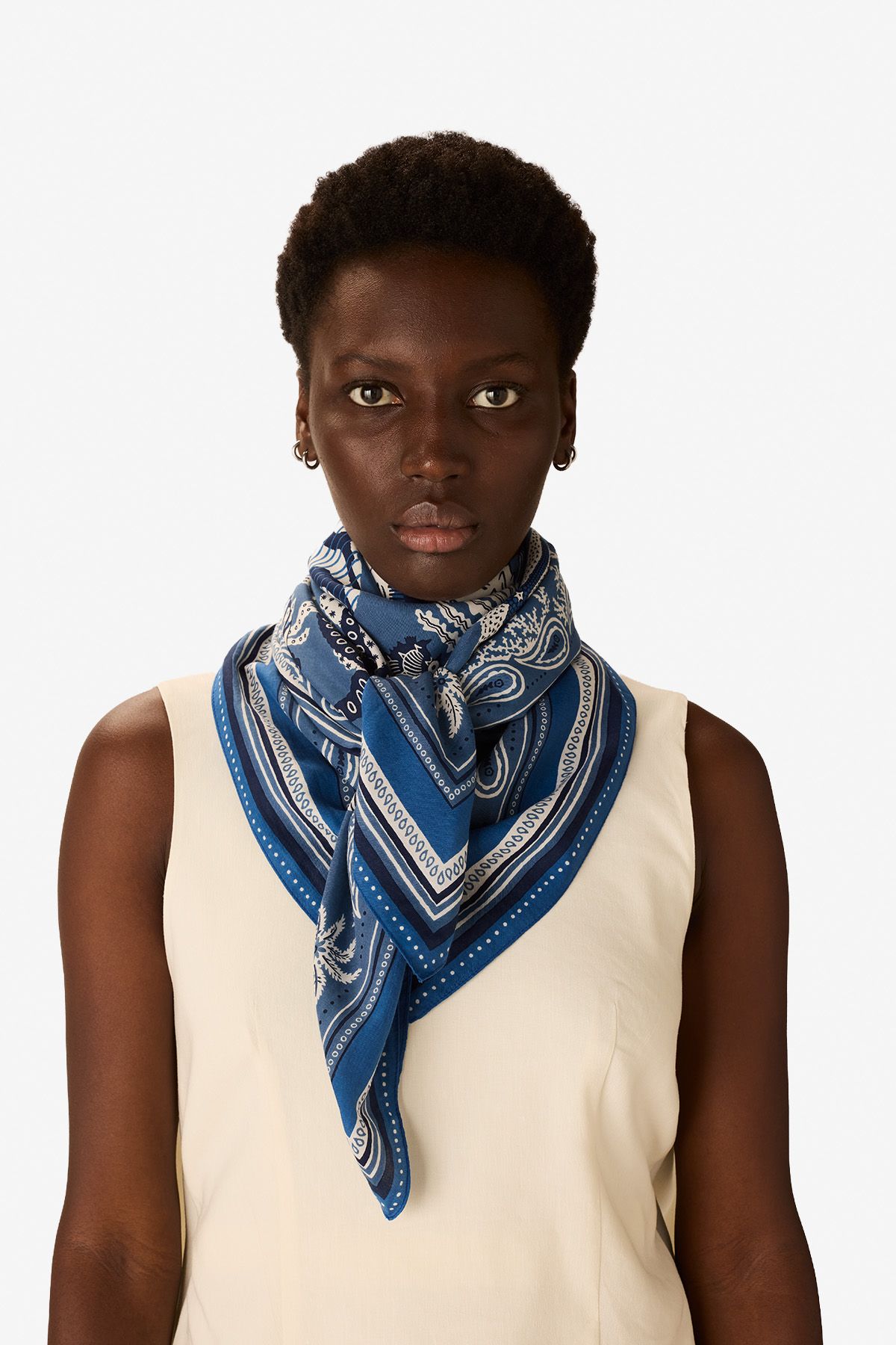 Carré 100 - Neptune - Bleu