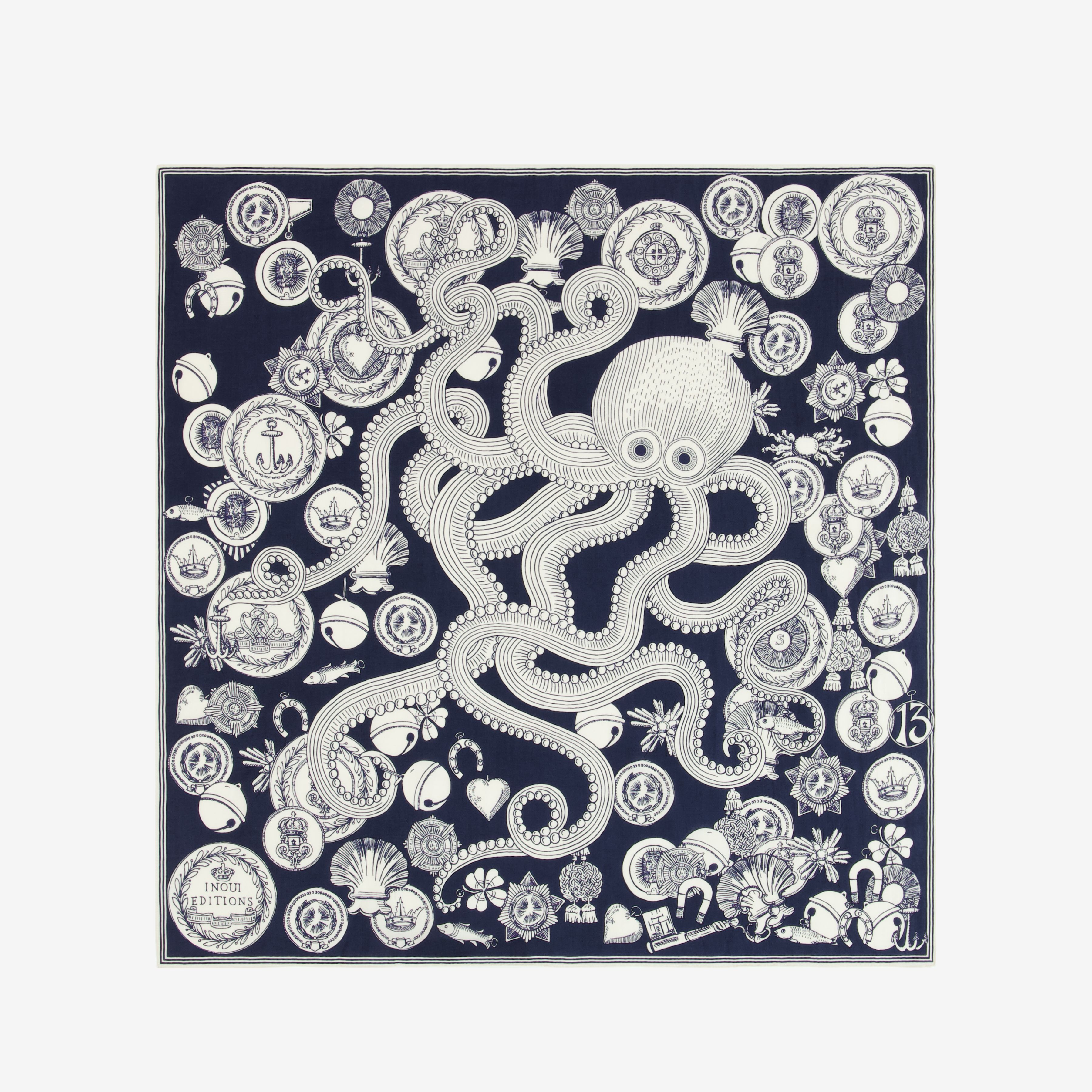 Square 65 - Octopus - Navy