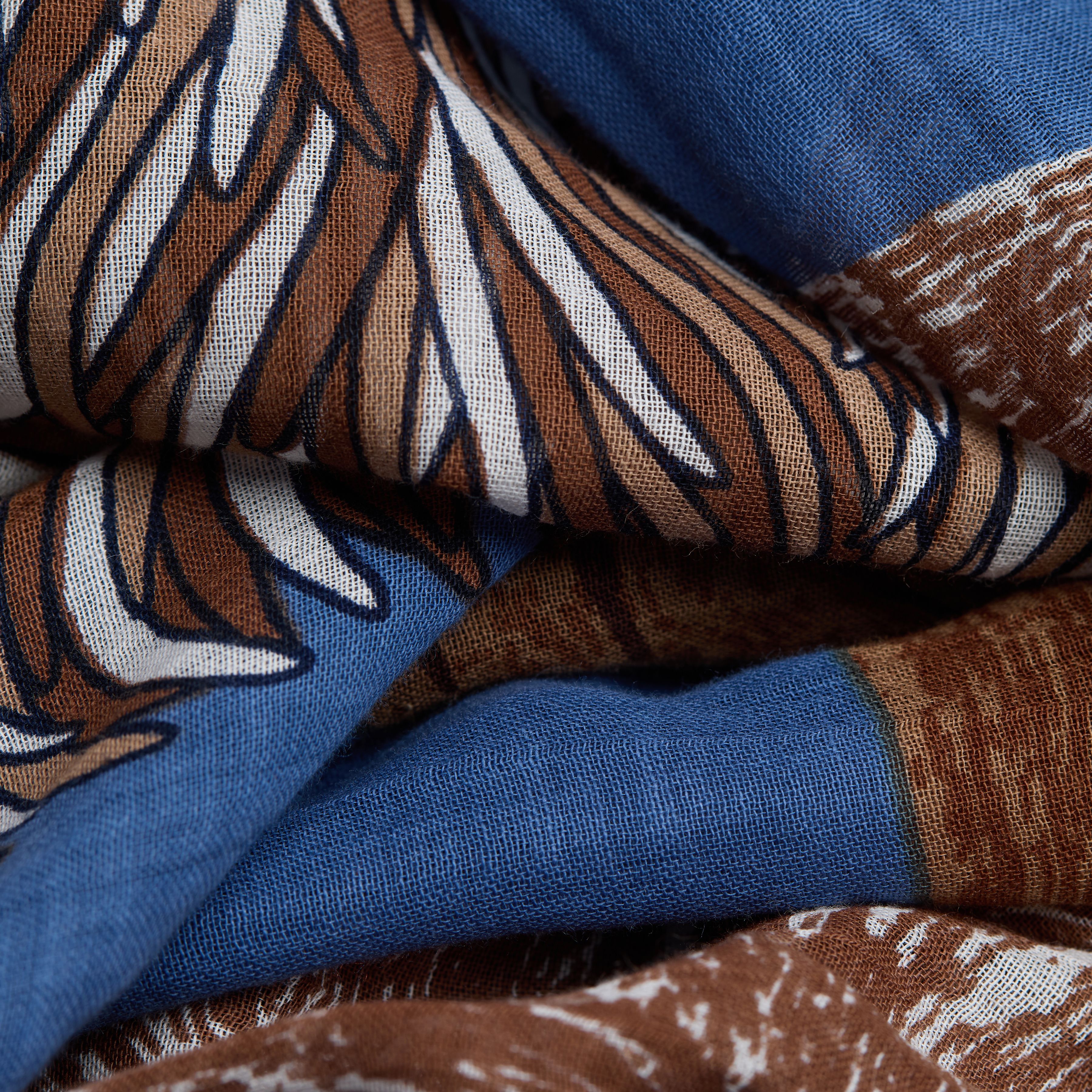 Écharpe 100 Coton - Toutou - Bleu