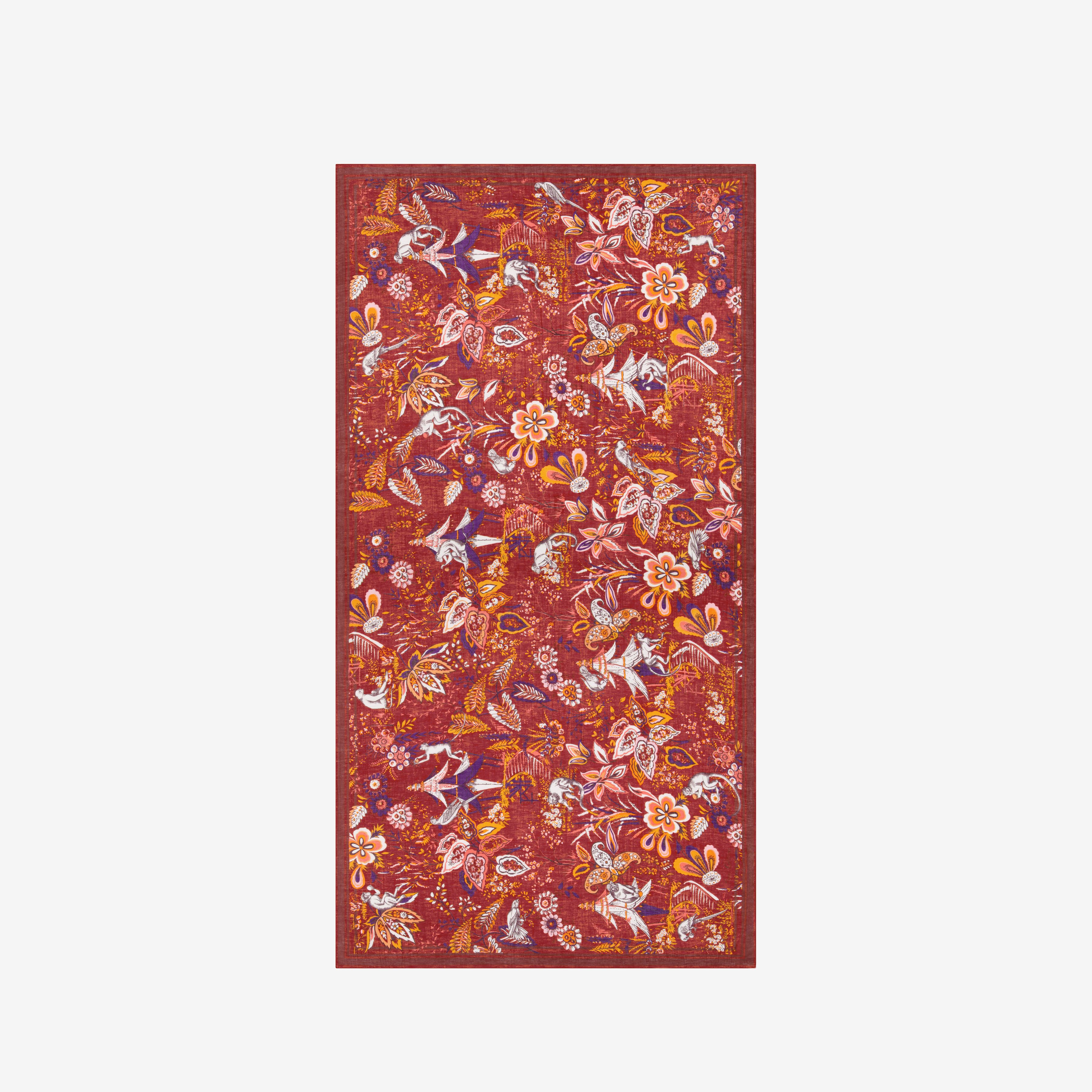 Écharpe 100 - Pagode - Rouge