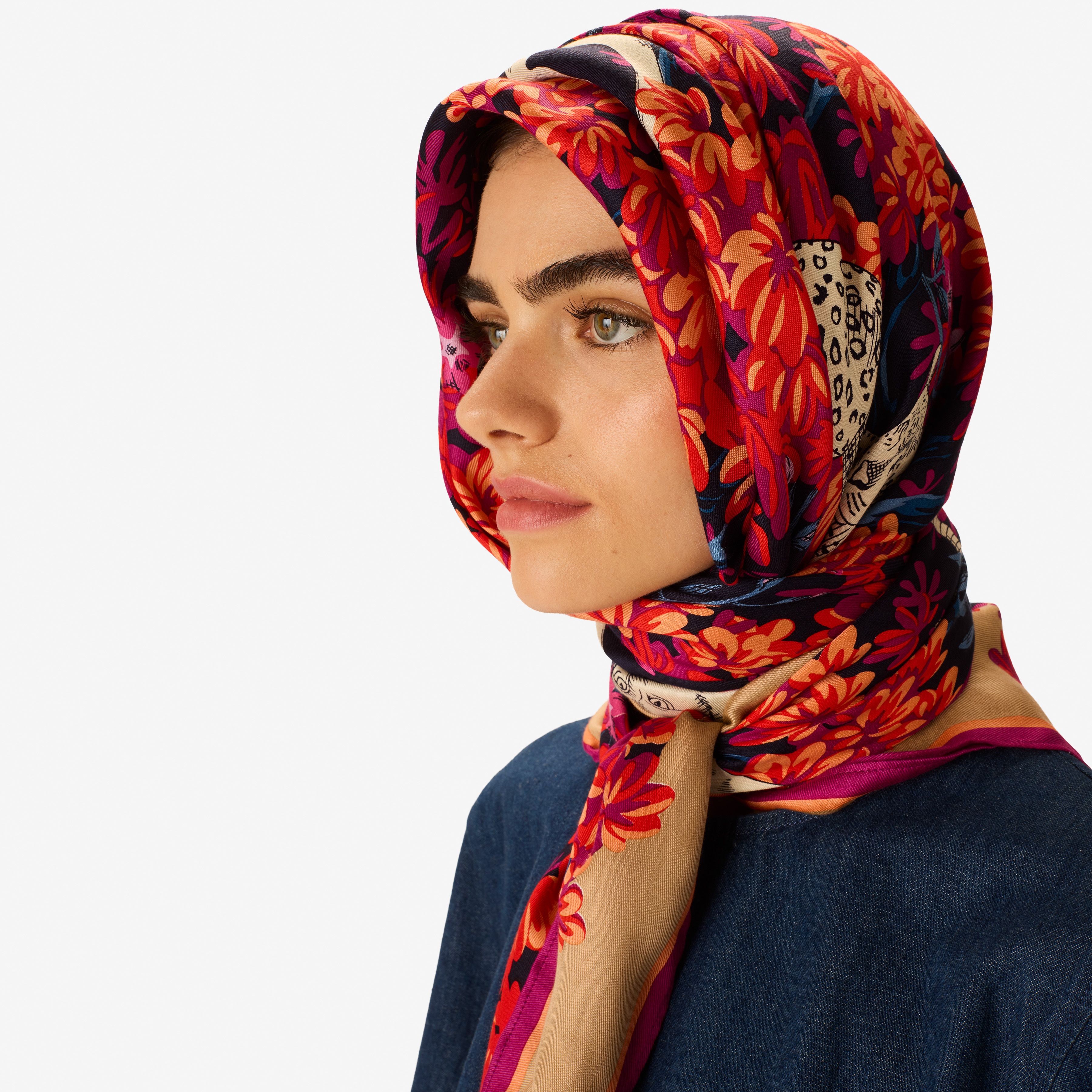 Carré 130 - Bestiaire - Fuchsia