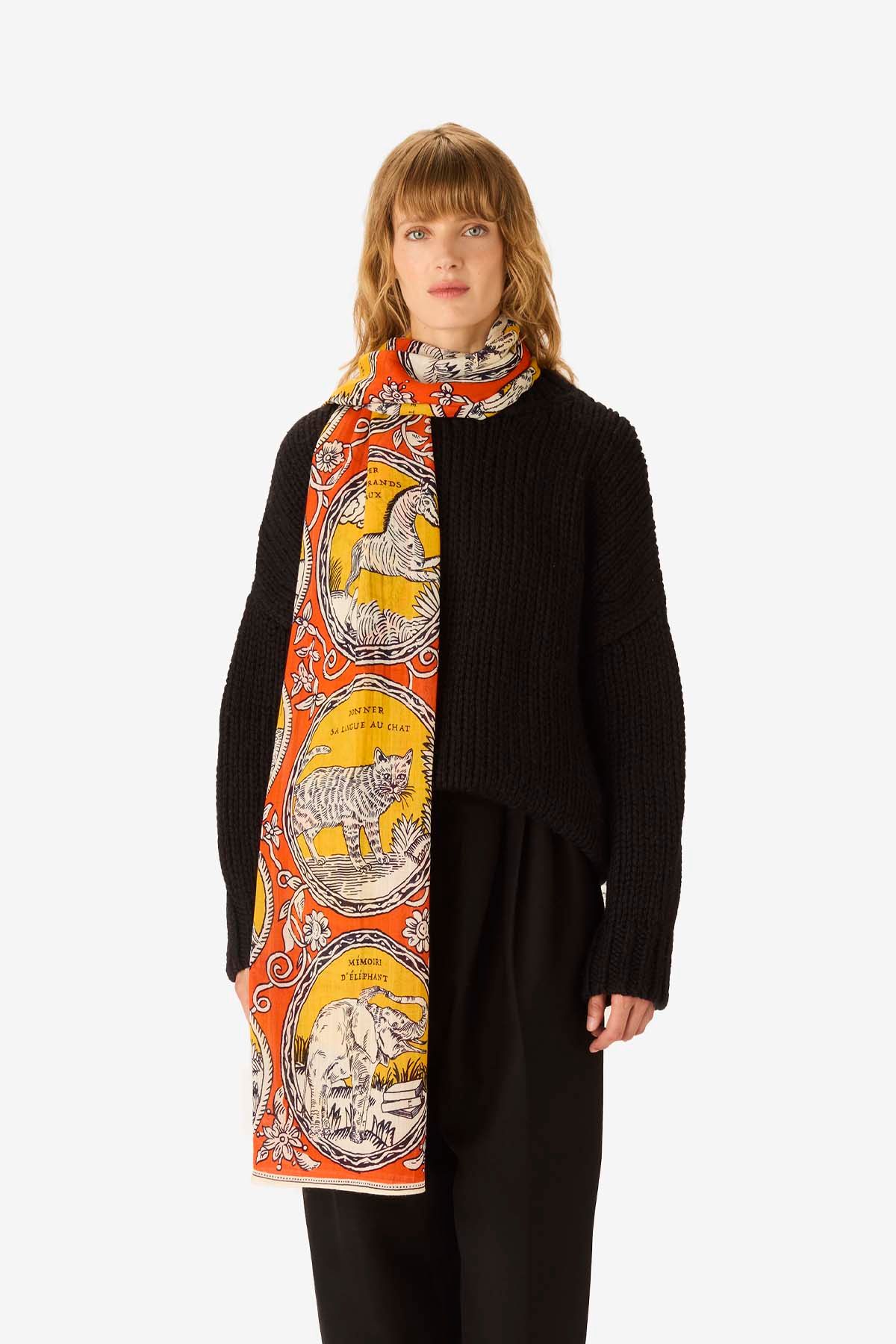 Écharpe 70 - Chance Inoui - Orange